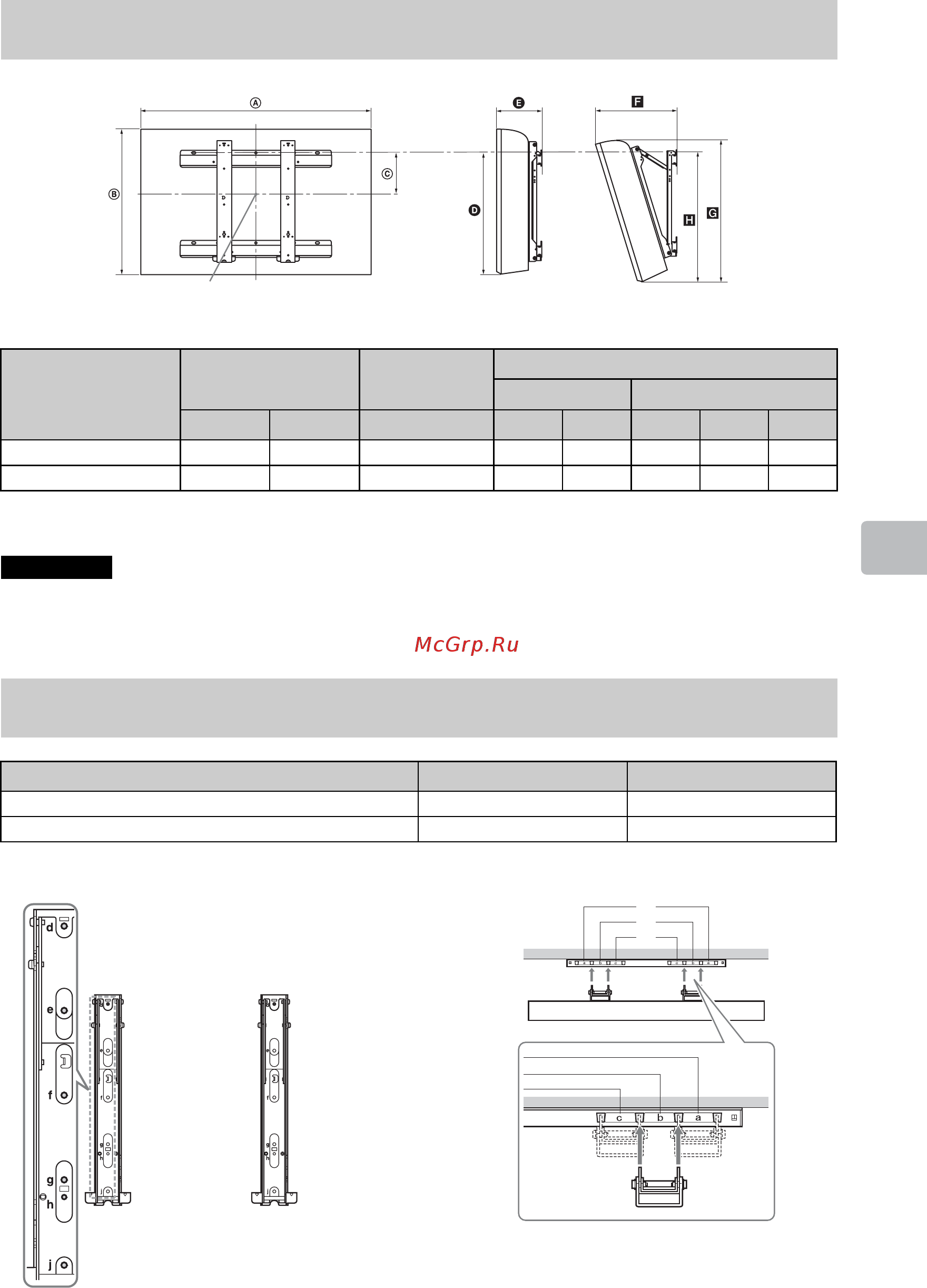 Sony BRAVIA KDL-32BX340 [113/588] Diagramma tabella delle posizioni di viti e ganci