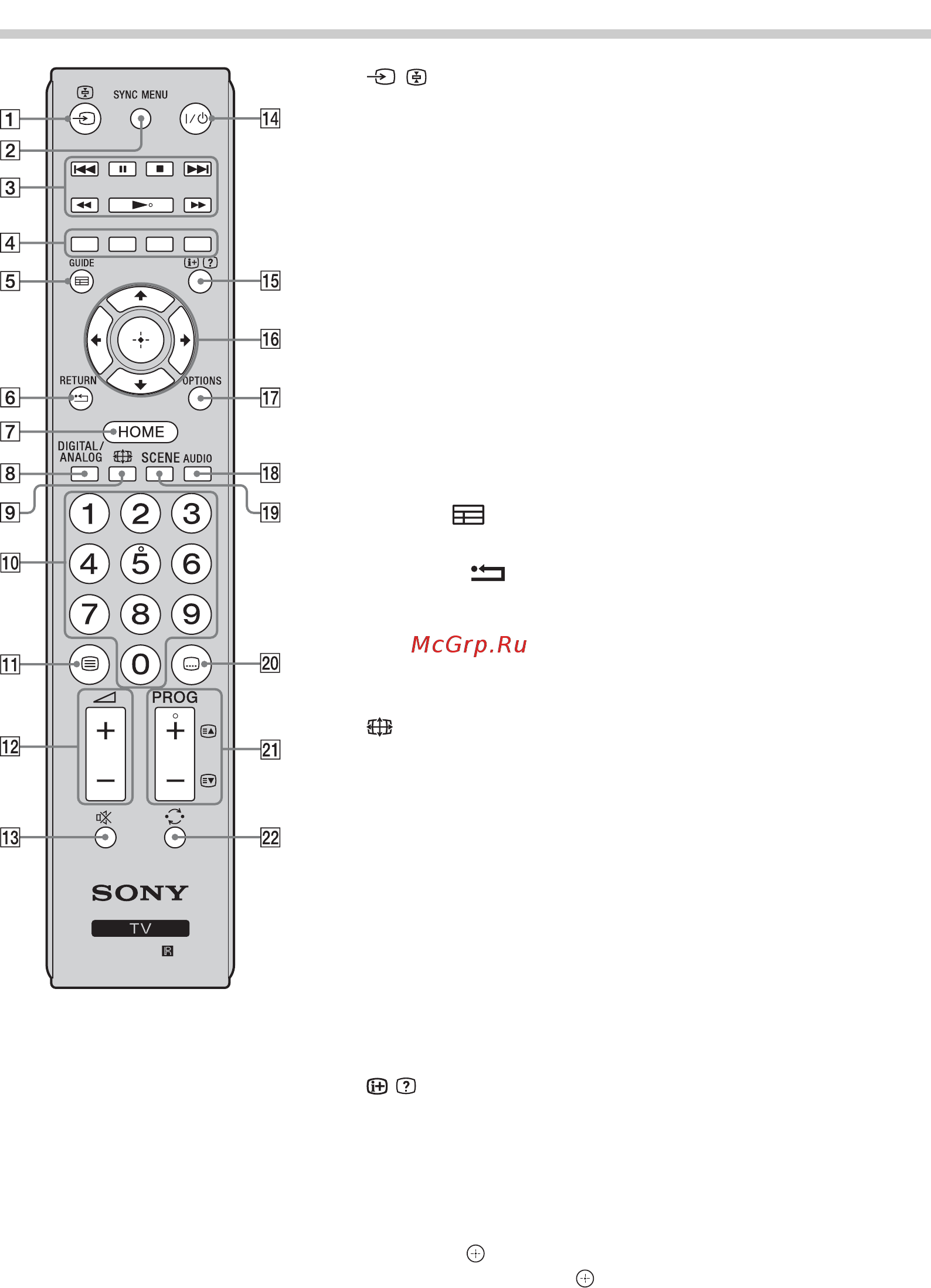 Sony BRAVIA KDL-40BX440 [132/588] Die fernbedienung