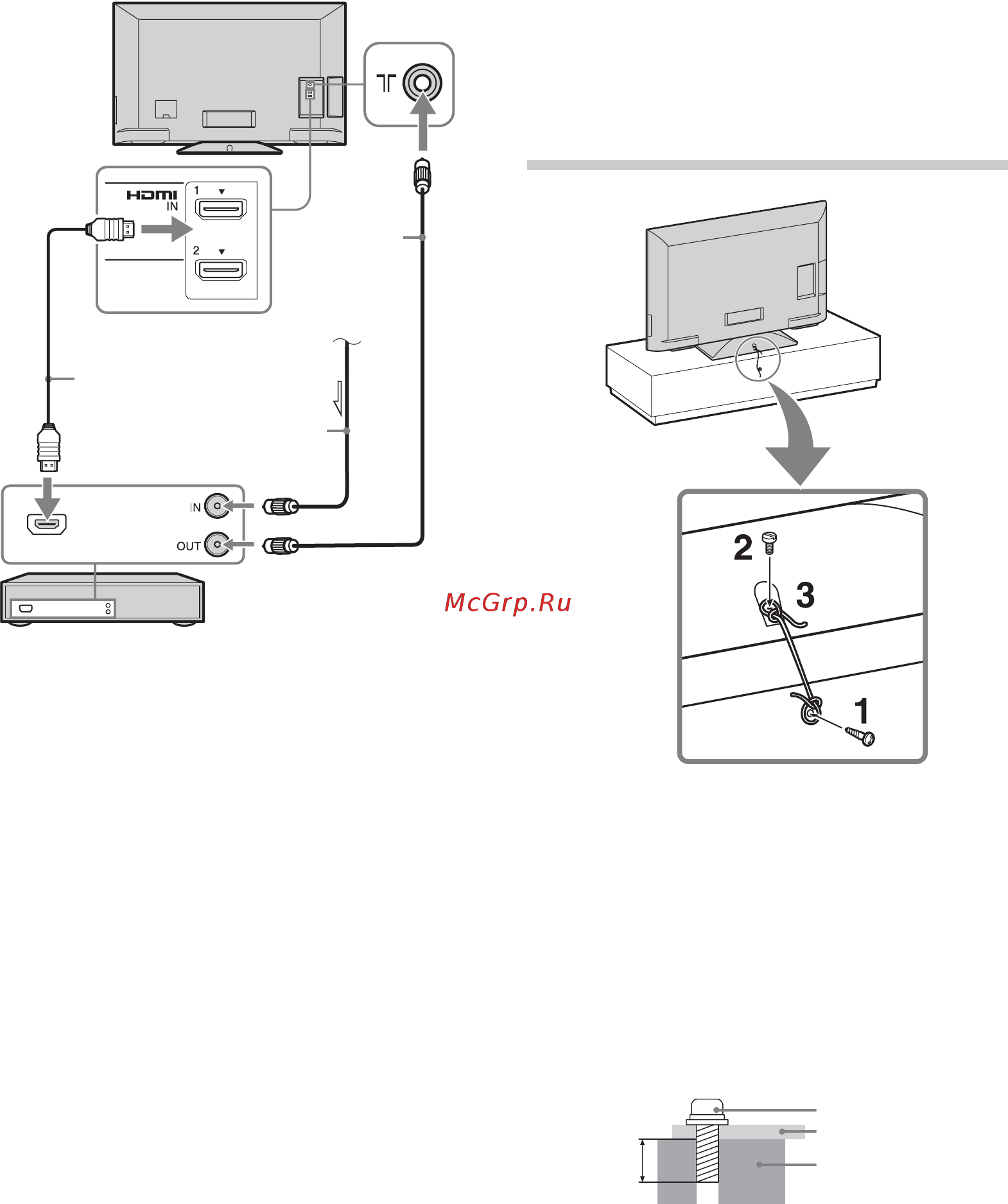 Sony BRAVIA KDL-40BX440 [6/588] Protection du téléviseur contre les chutes