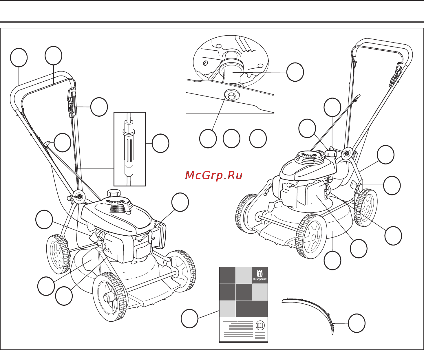 Husqvarna LB 448S [183/196] Partile componente