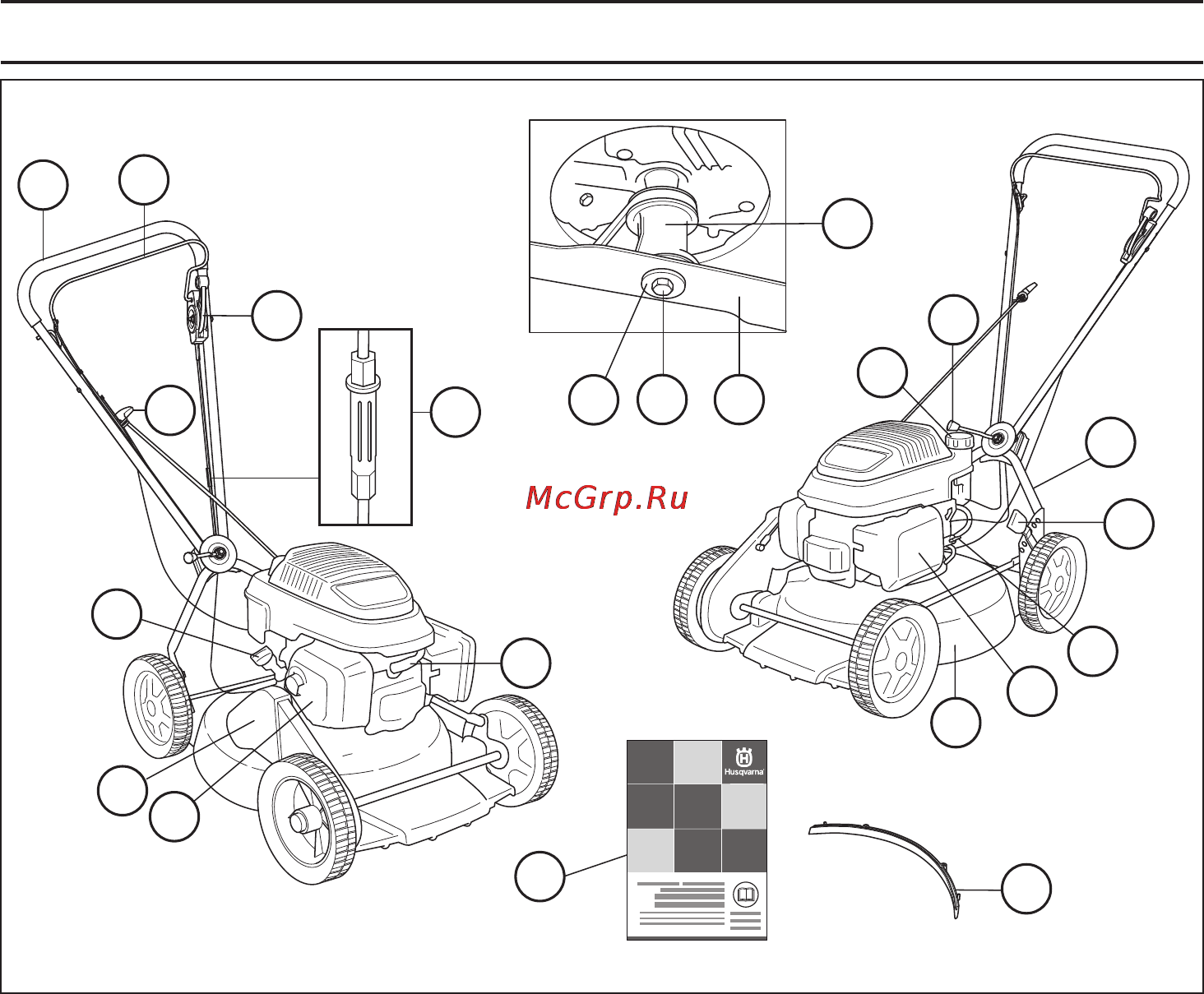 Husqvarna WC 48S е [21/124] Kas yra kas