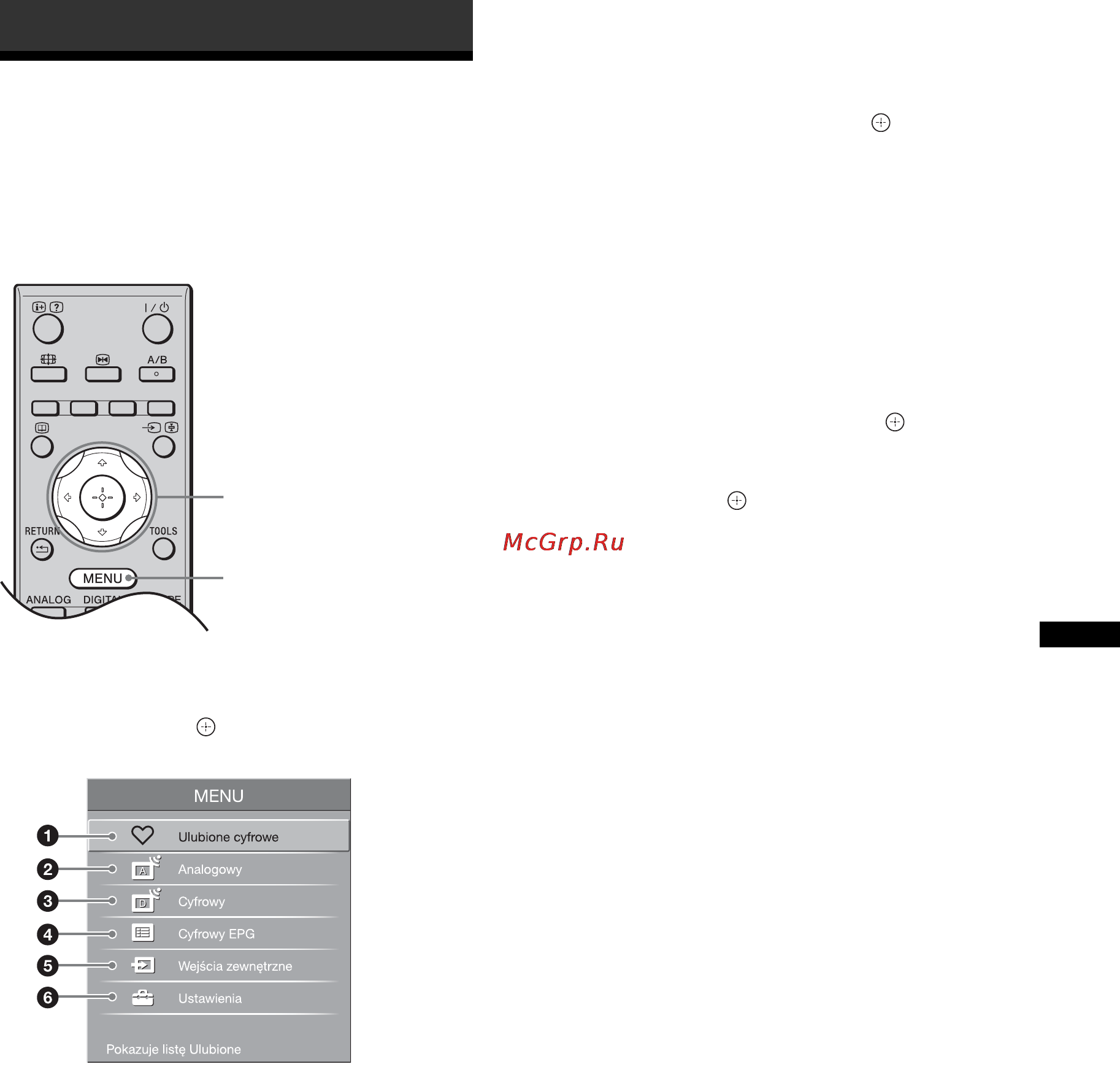 Sony BRAVIA KDL-40D3000 [107/132] Używanie funkcji menu