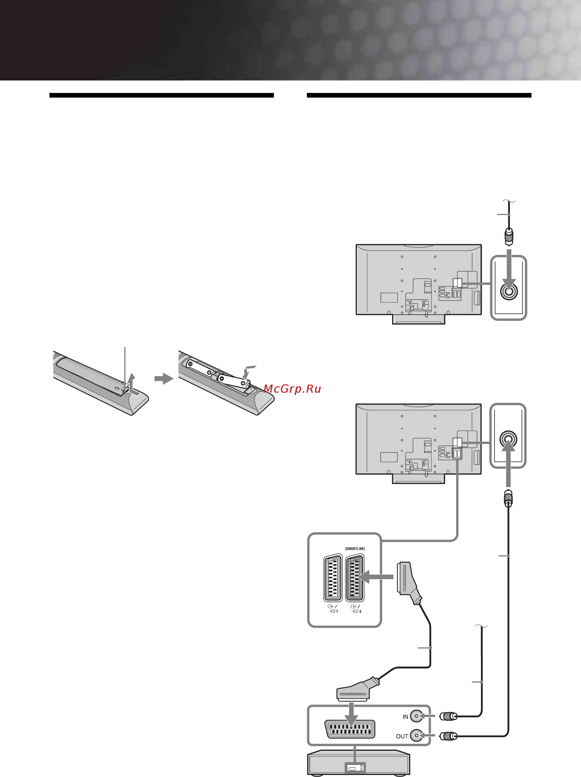 Sony BRAVIA KDL-40S3010 [36/194] Начало работы