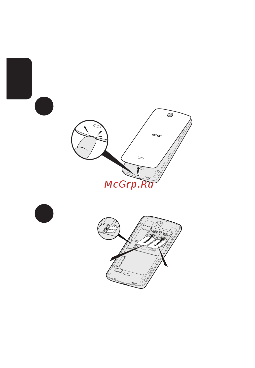 Acer Z130 Dual SIM Red [3/16] Первоначальная настройка
