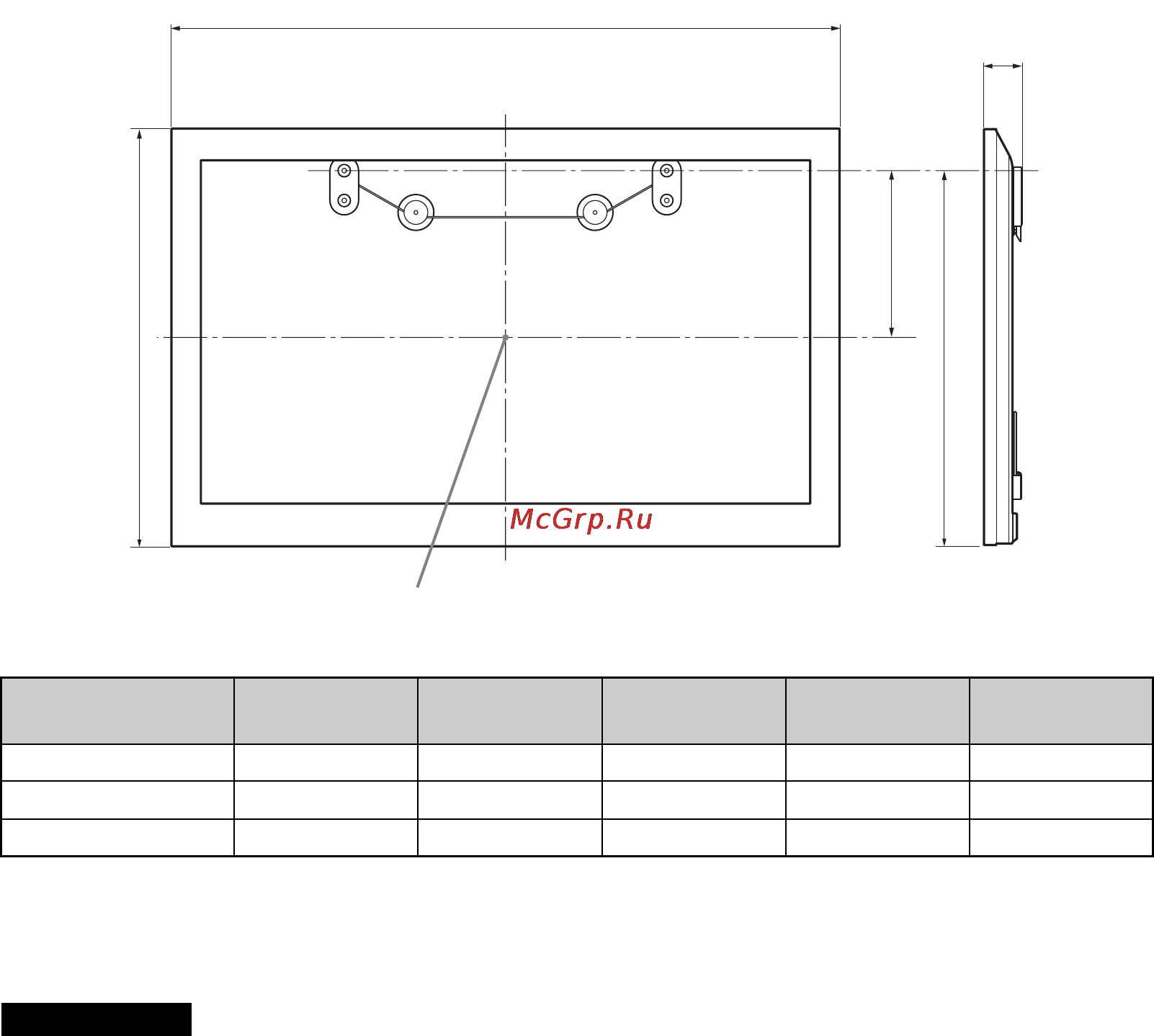 Sony BRAVIA KDL-40NX705 [24/284] Tableau des dimensions d installation du téléviseur su wh500