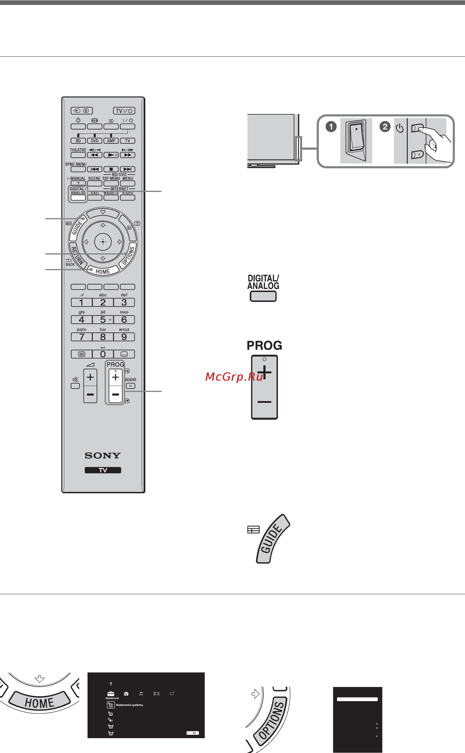 Sony BRAVIA KDL-40NX715 [240/284] Sledovanie tv vysielania