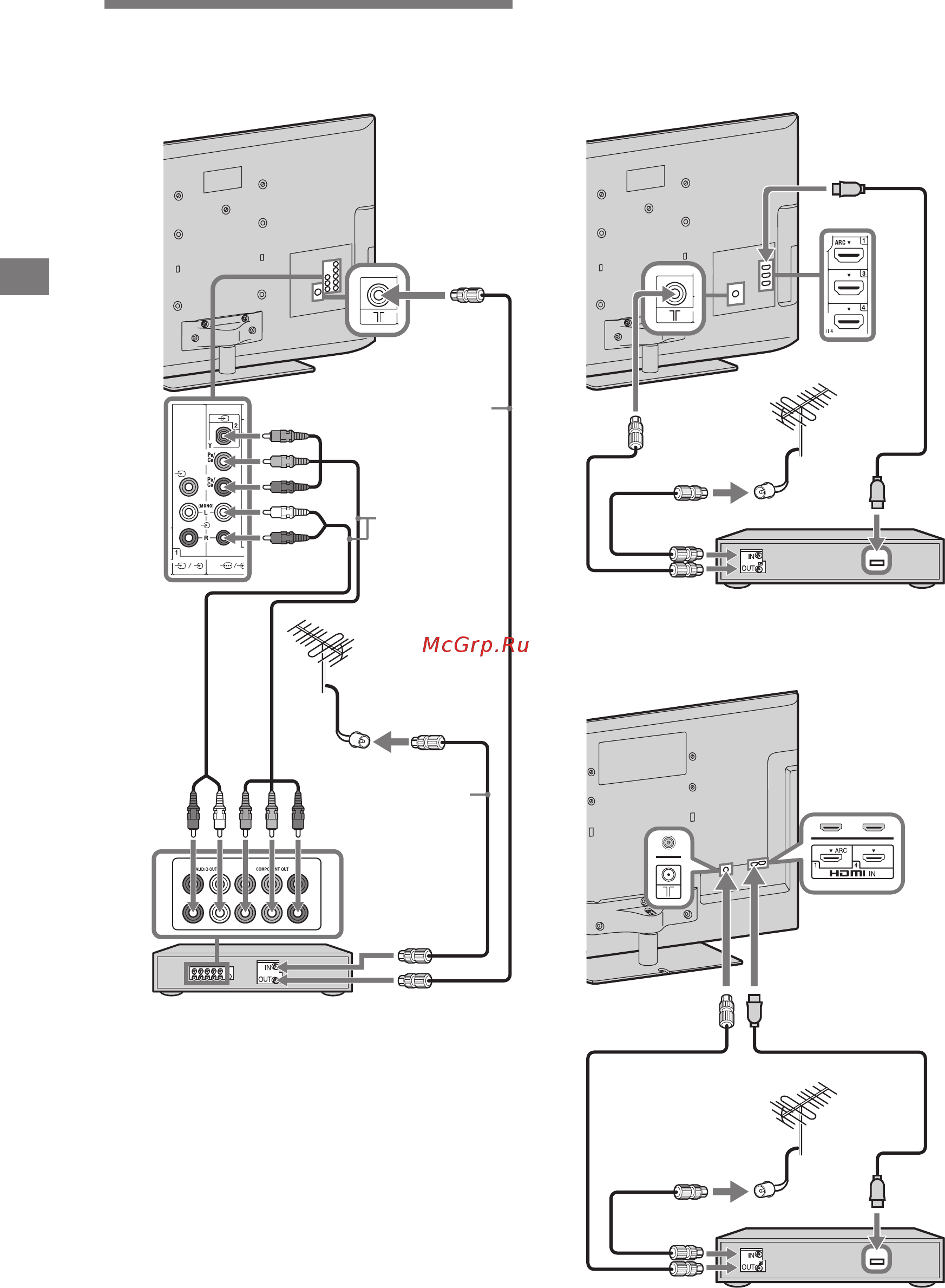 Sony BRAVIA KDL-55HX820 [150/188] توصيل أجهزة الصوت الفيديو 4