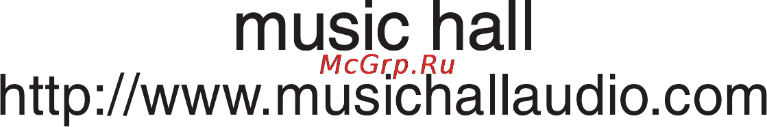 Music Hall USB-1 Инструкция по эксплуатации онлайн [11/11] 86619