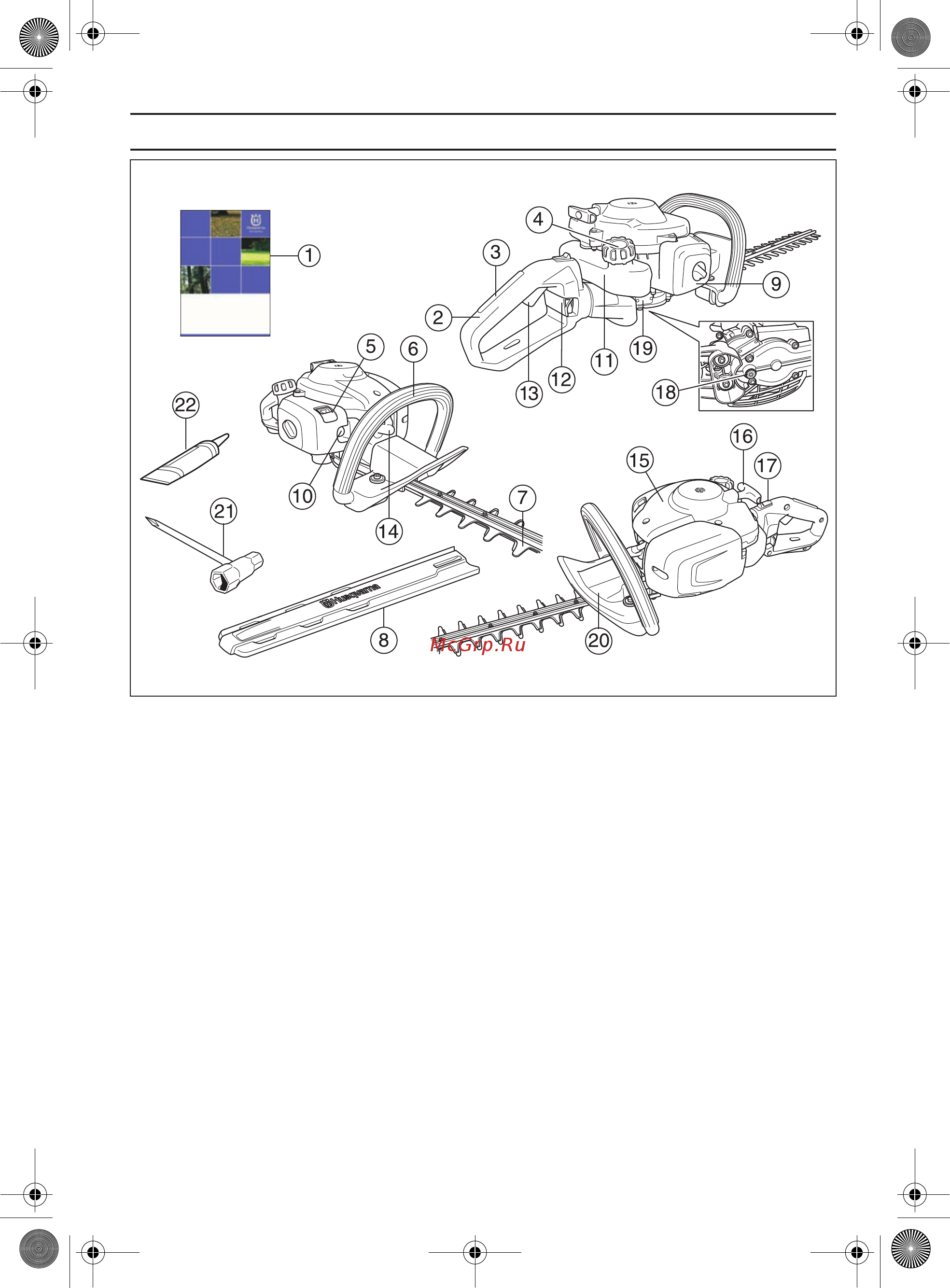 Husqvarna 122HD60 [101/532] Quels sont les composants