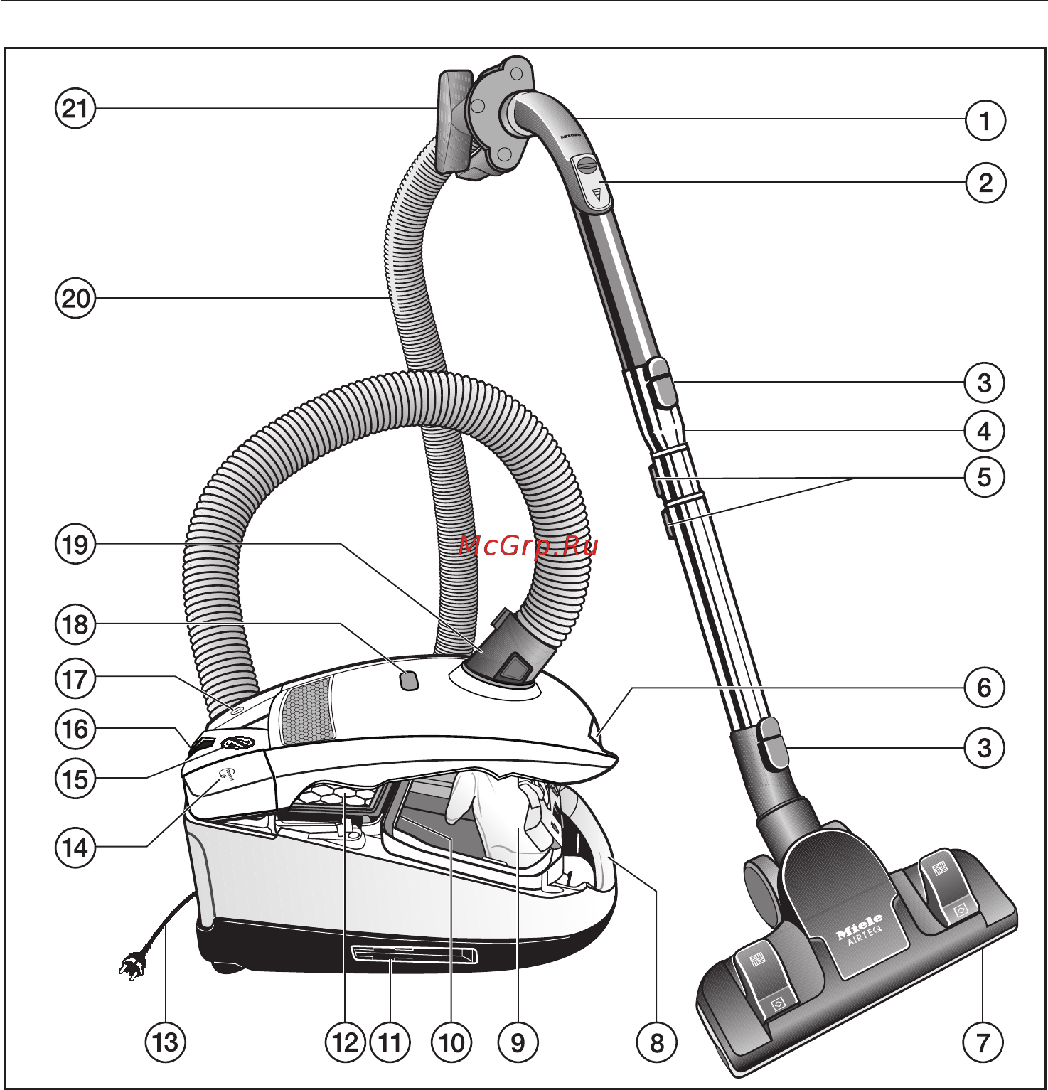 Miele S6330 Power Compact Gr Grey Инструкция по эксплуатации онлайн [10/33] 86640