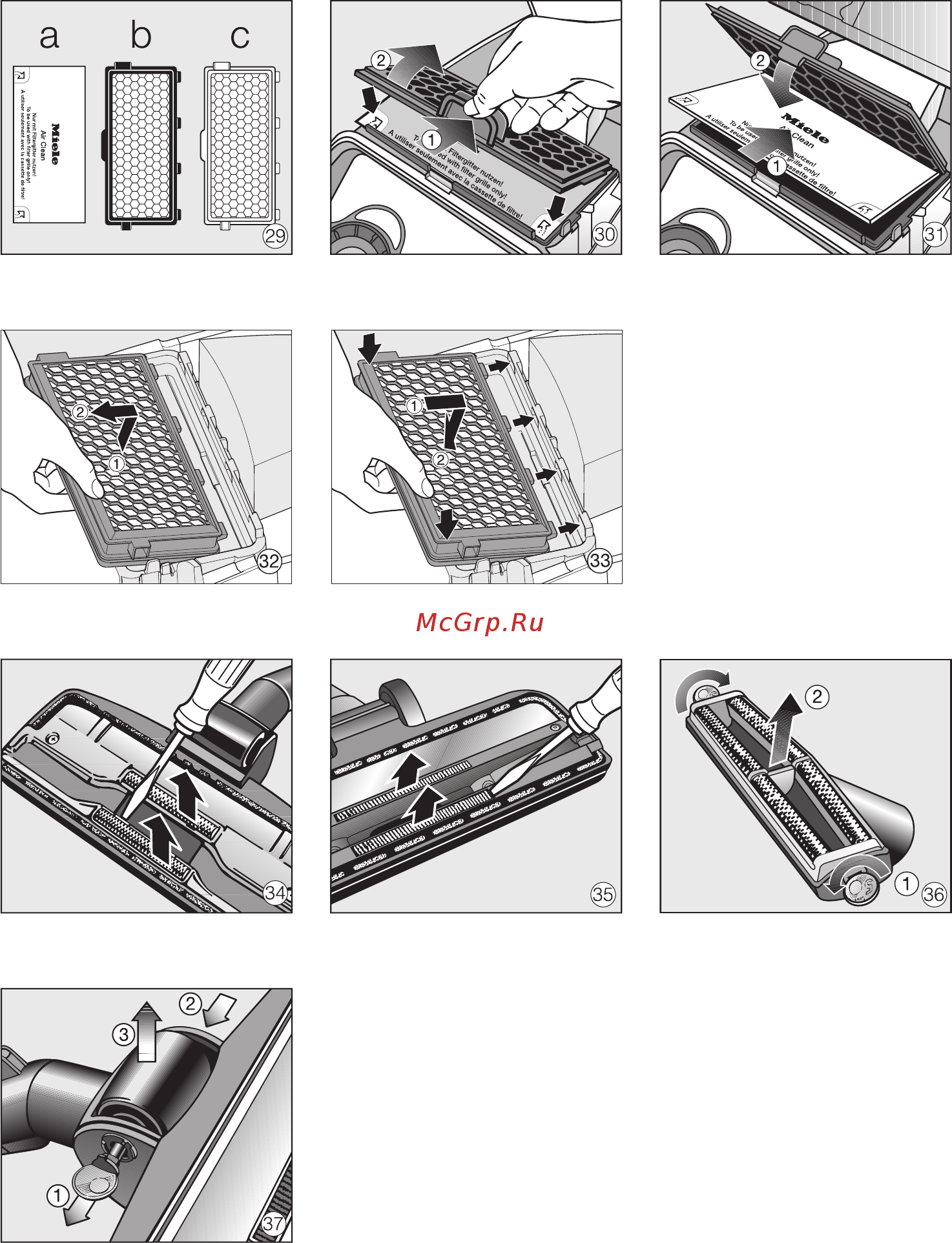 Miele S6330 Power Compact Gr Grey Инструкция по эксплуатации онлайн [32/33] 86640