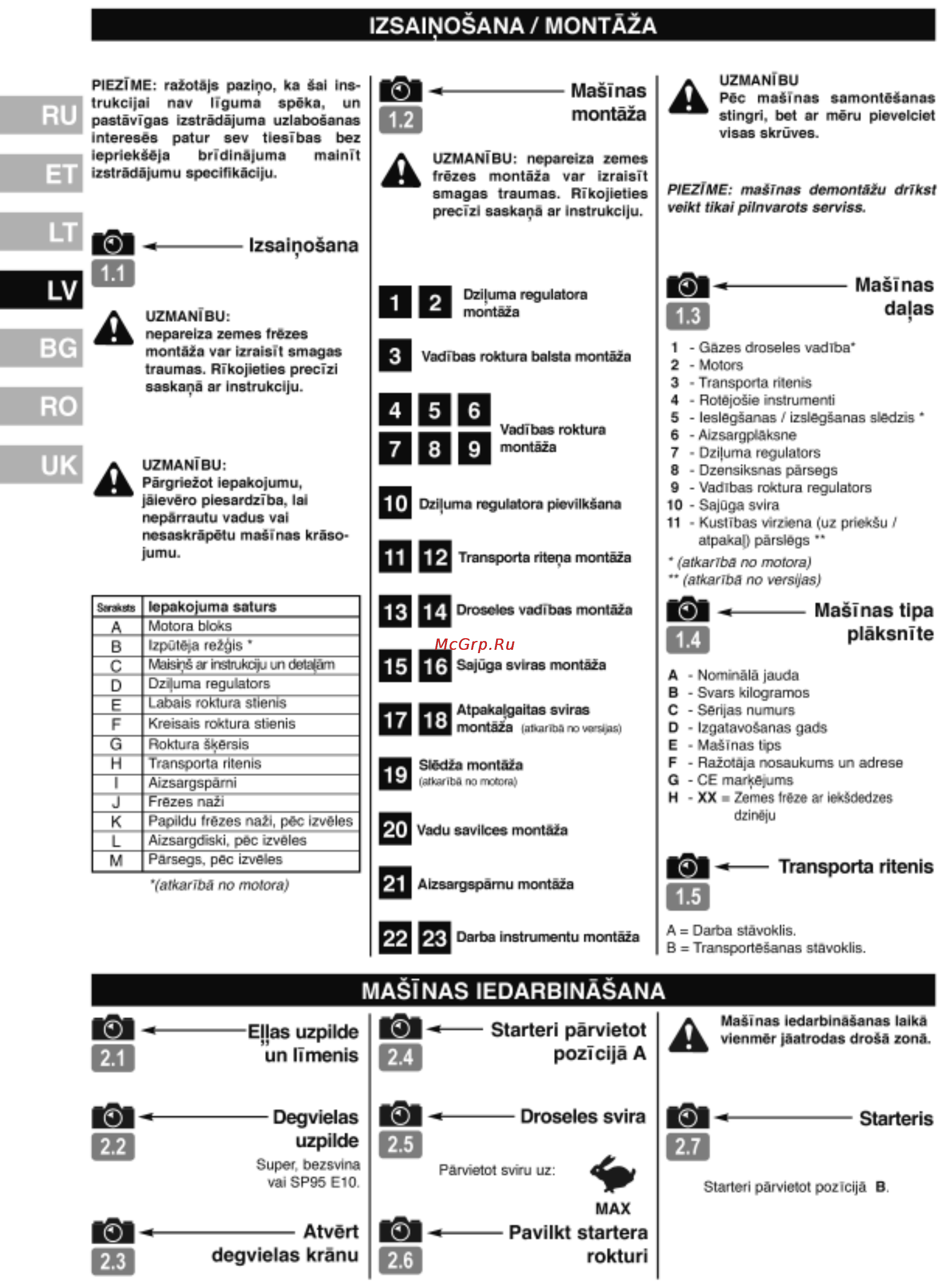 Husqvarna TF 224 Инструкция по эксплуатации онлайн [28/48] 86662