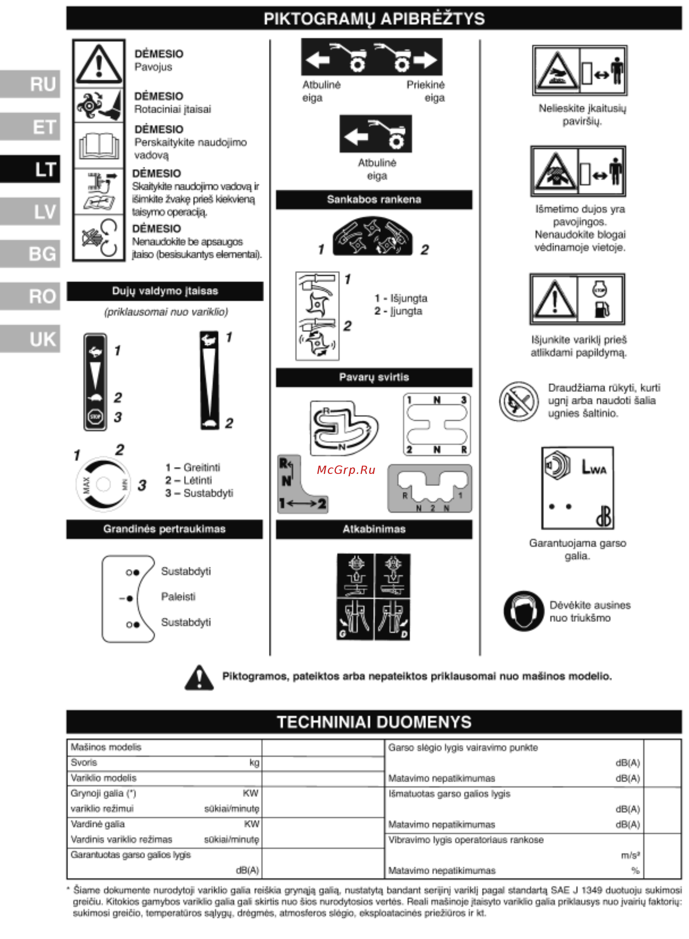 Husqvarna TF 536 [20/48] En709 1997 a4 2009
