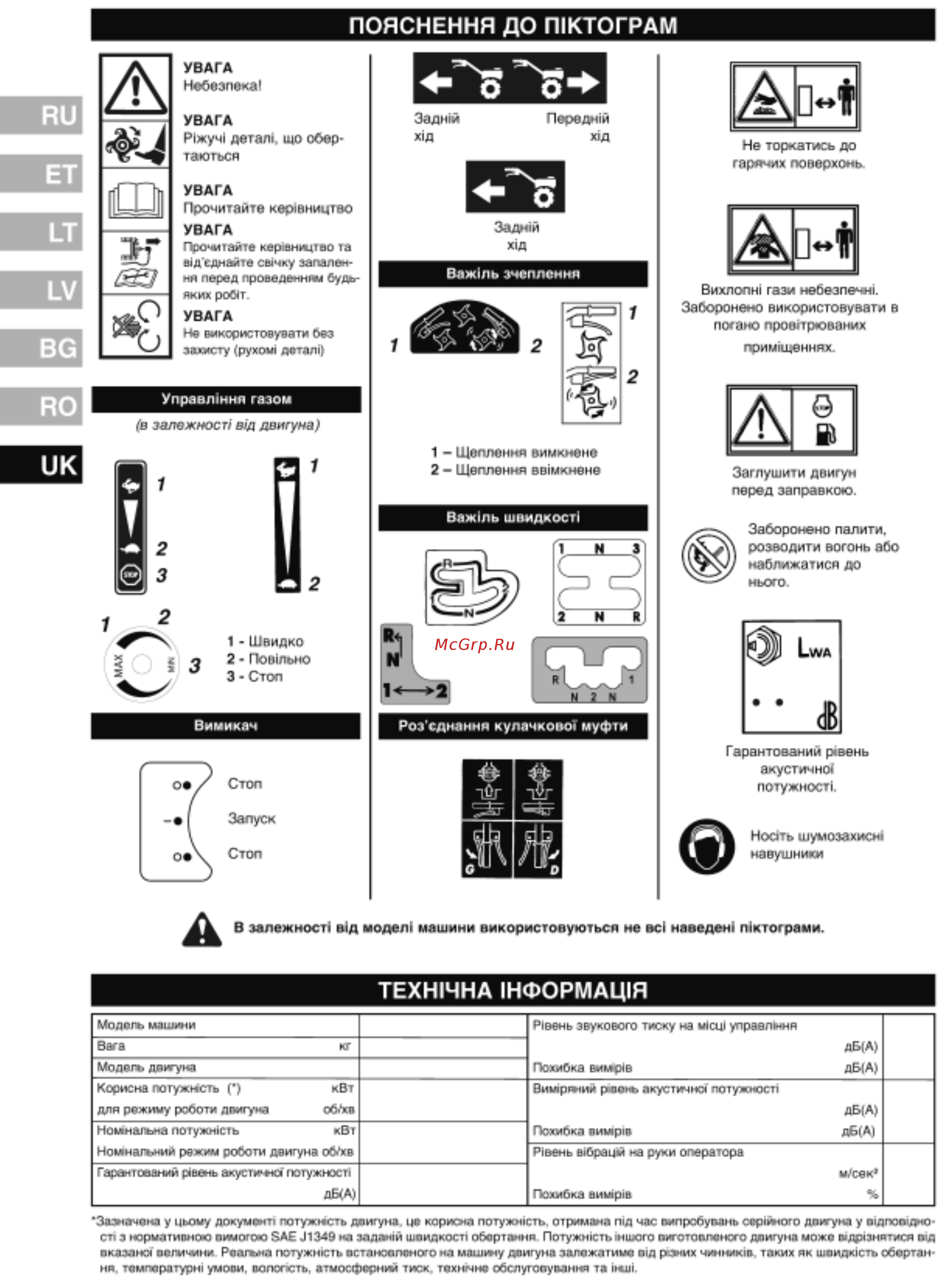 Husqvarna TF 536 [40/48] En709 1997 a4 2009