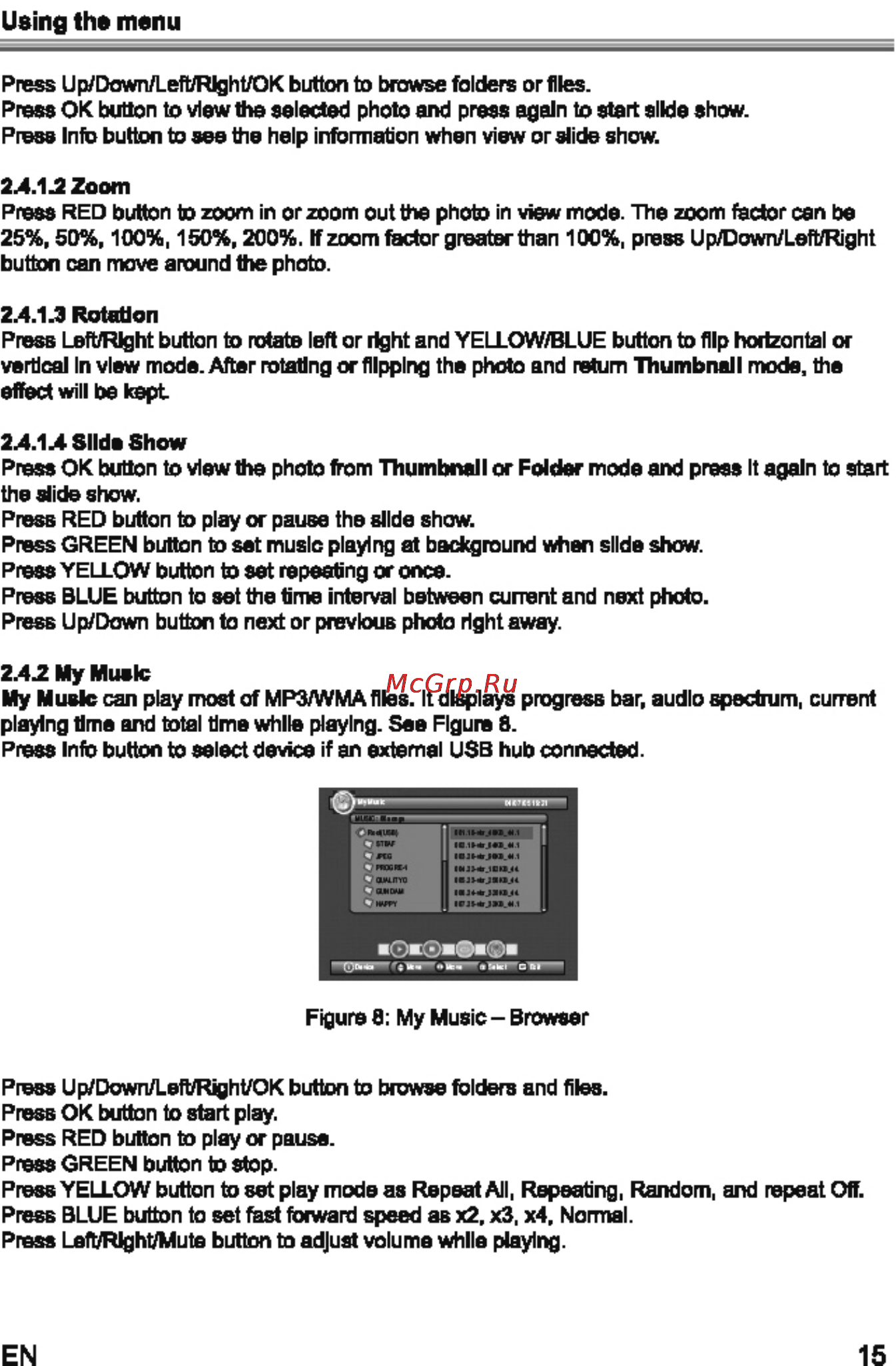 Sencor SDB 1016T [19/28] Using ths menu