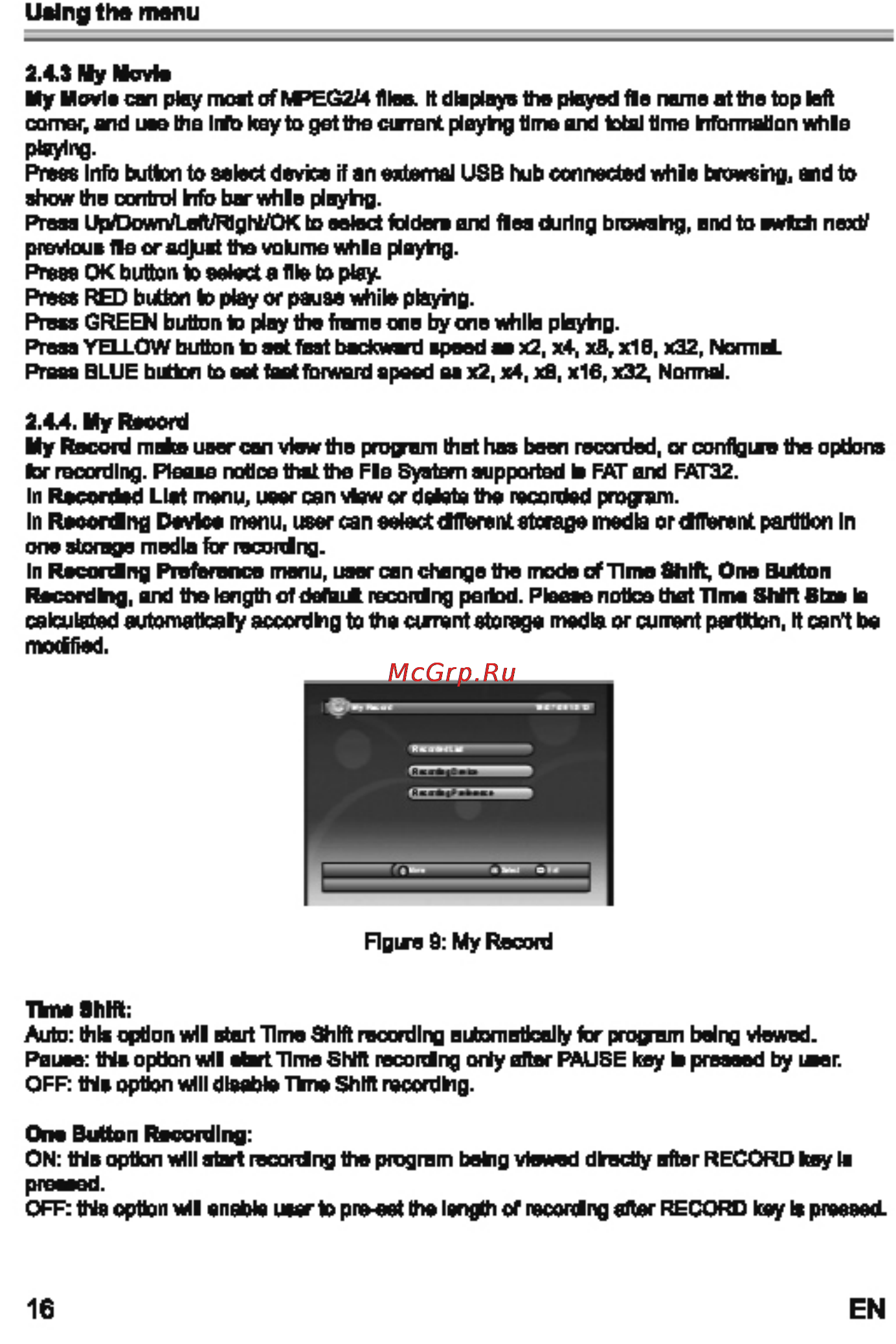 Sencor SDB 1016T [20/28] Using the menu