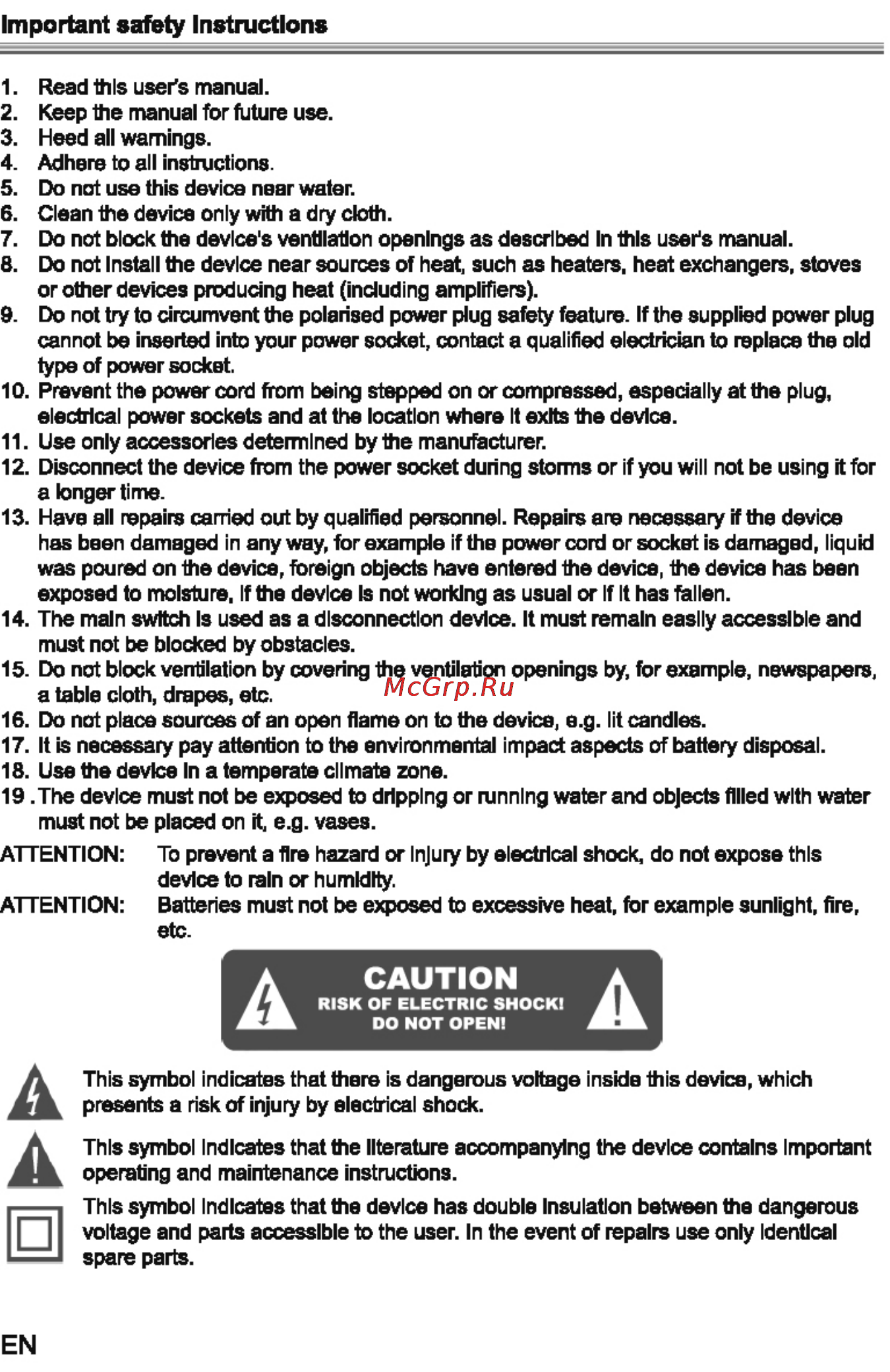 Sencor SDB 1016T [3/28] Caution
