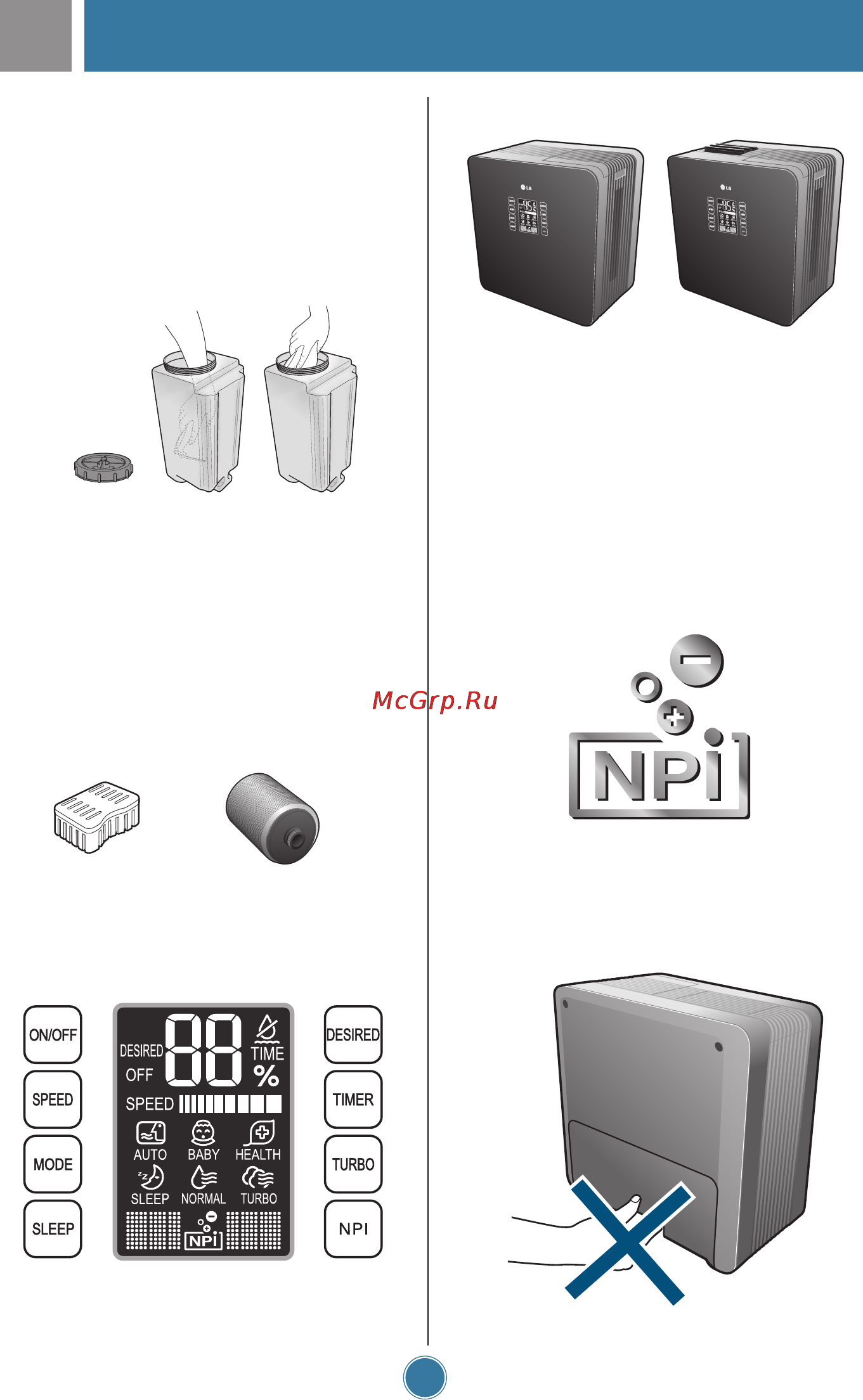 LG WBS040BP [14/24] Полезная информация