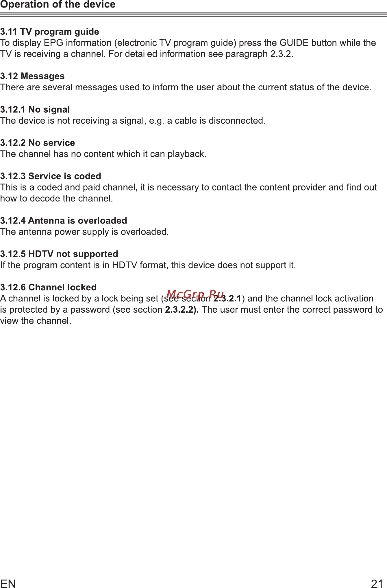 Sencor SDB 1007T [25/29] Operation of the device