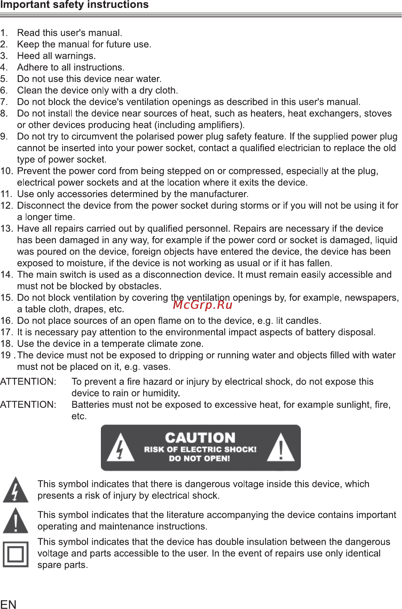 Sencor SDB 1007T [3/29] Important safety instructions