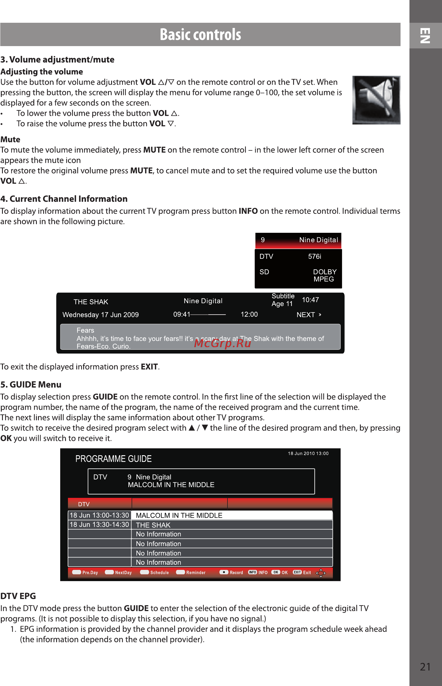 Sencor SLE 48F10M4 [21/48] Basic controls