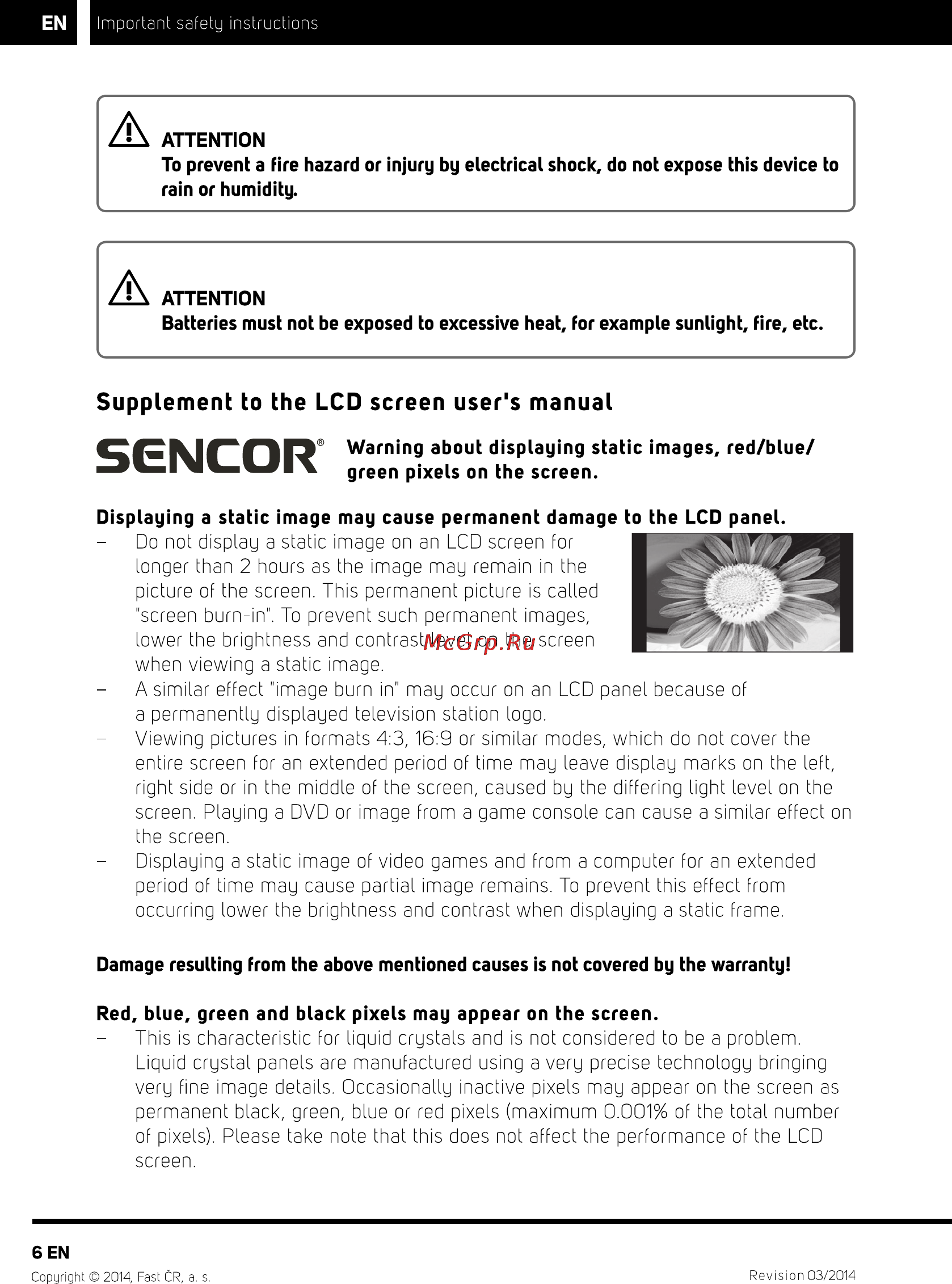 Sencor SLE 40F55M4 [8/36] Sencor