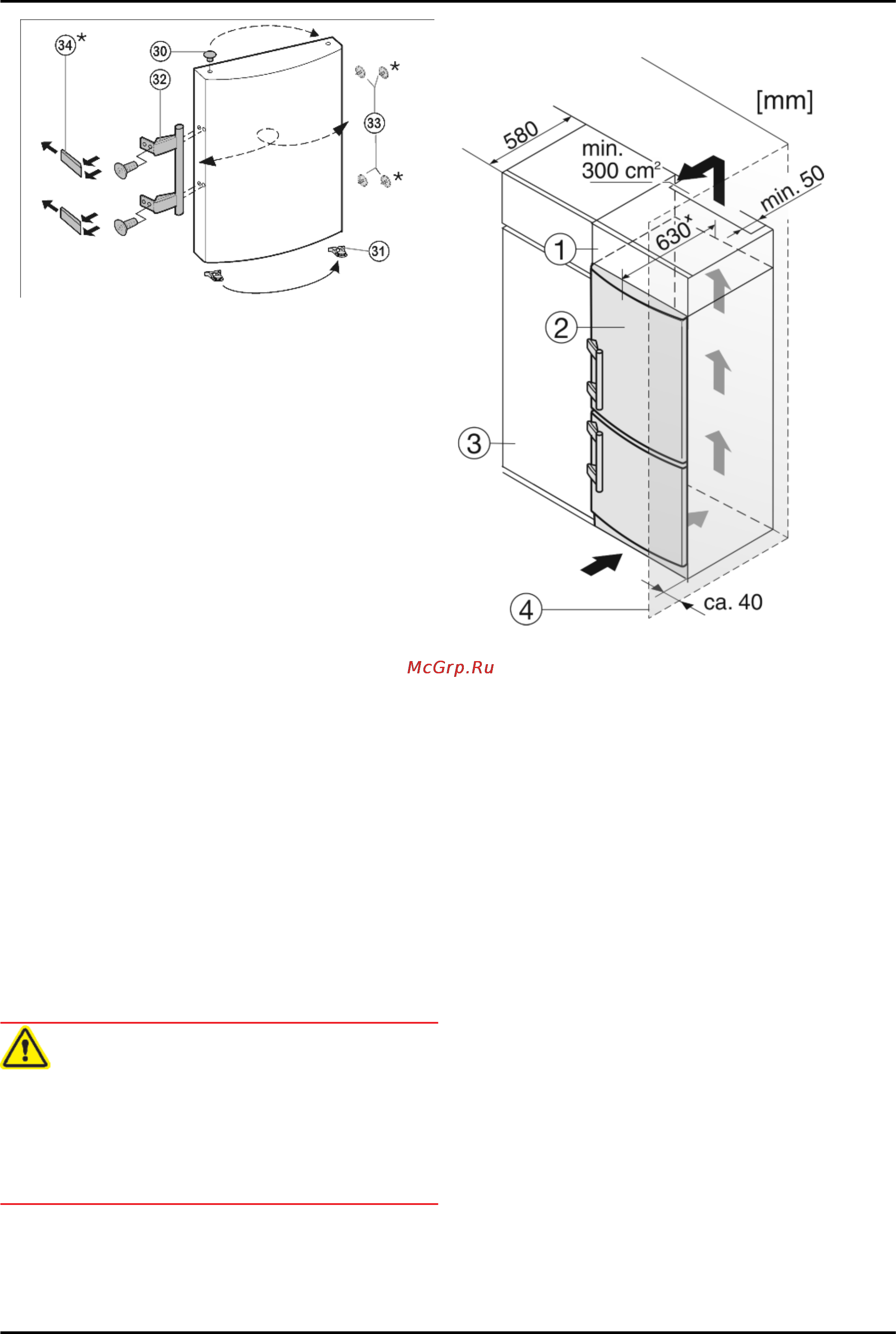 Liebherr CU 3503-22 [8/16] Монтаж нижней двери