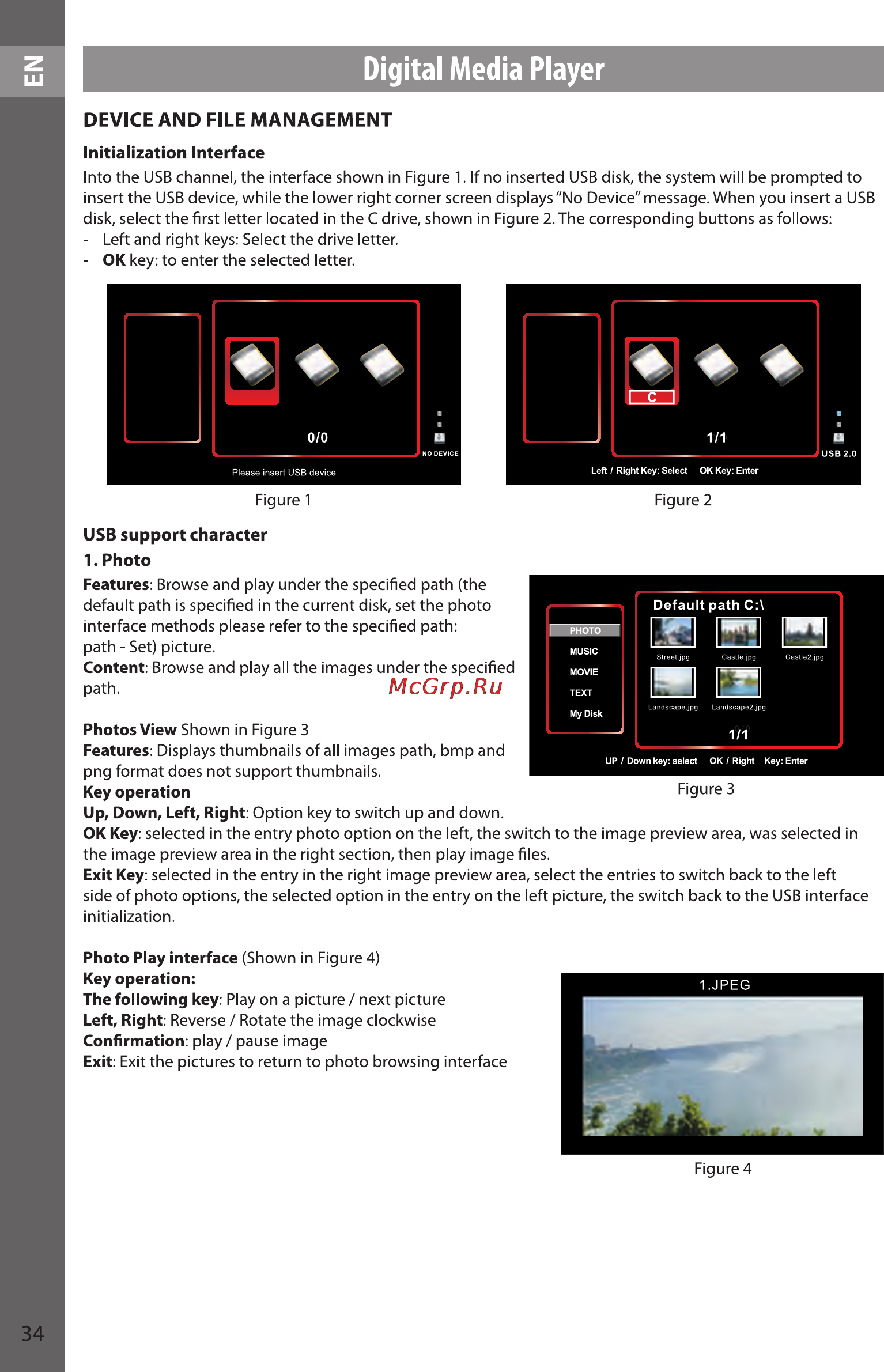 Sencor SLE 39F52M4 [34/49] Digital media player