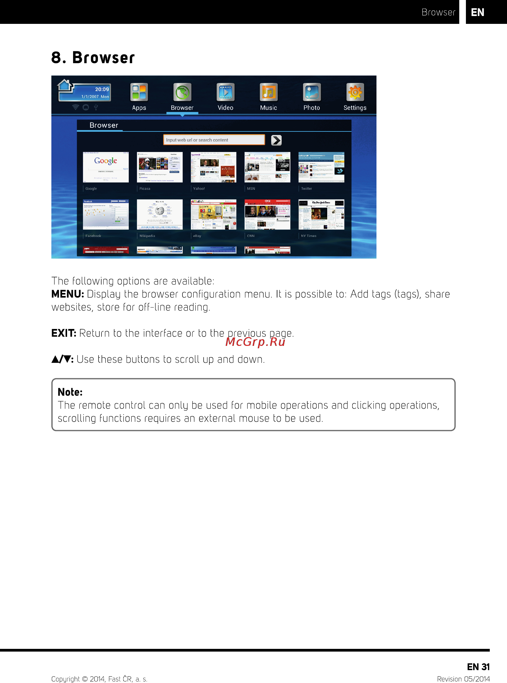 Sencor SLE 39A1000M4 [33/50] Browser