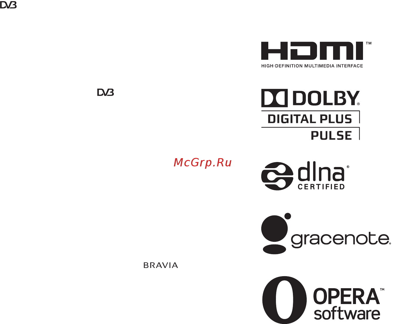 Sony BRAVIA KDL-55HX853 [38/76] Інформація про товарні знаки