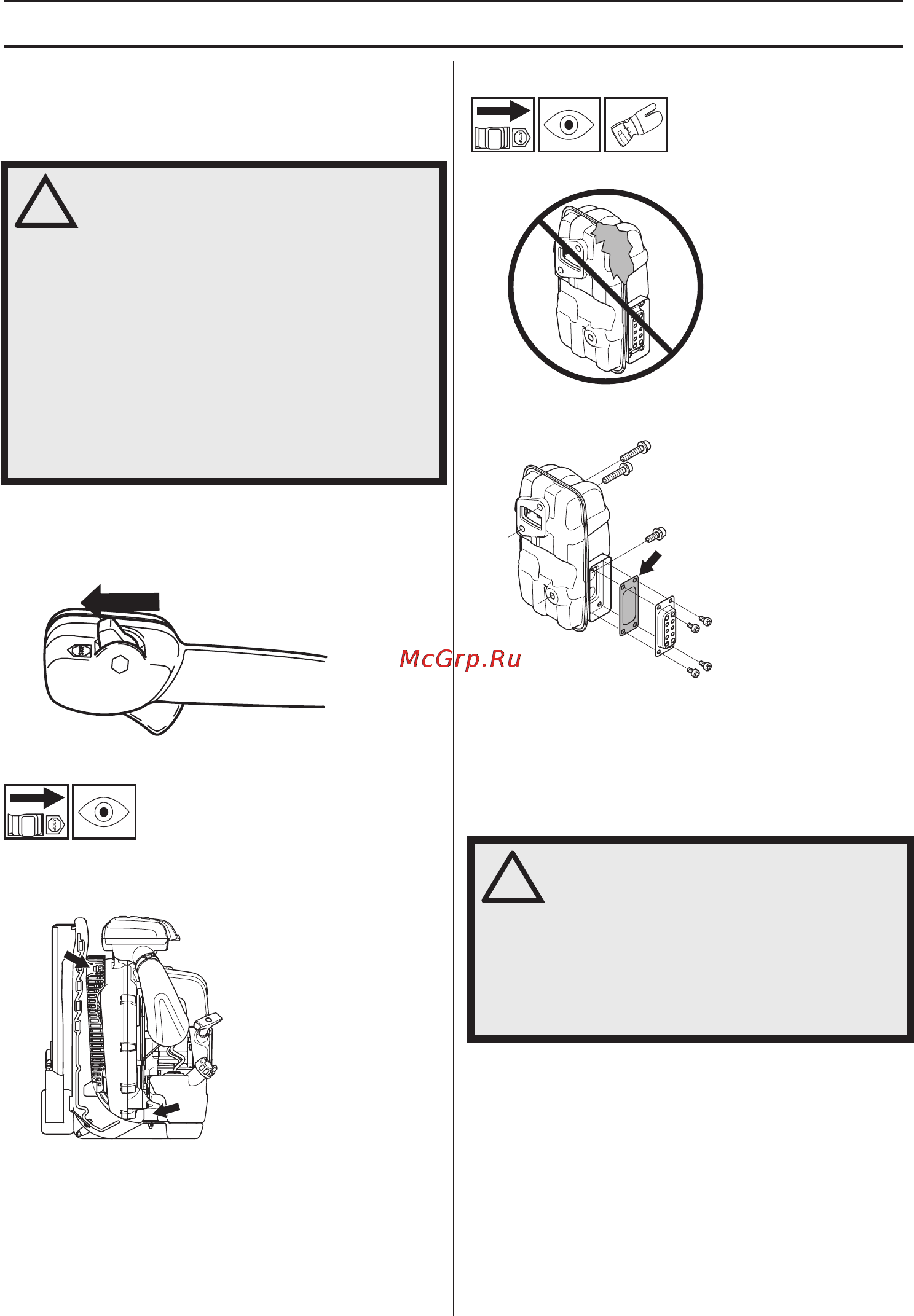 Husqvarna 580BTS [280/458] Kontrola konserwacja i obsfuga zespofow zabezpieczajacych maszyny