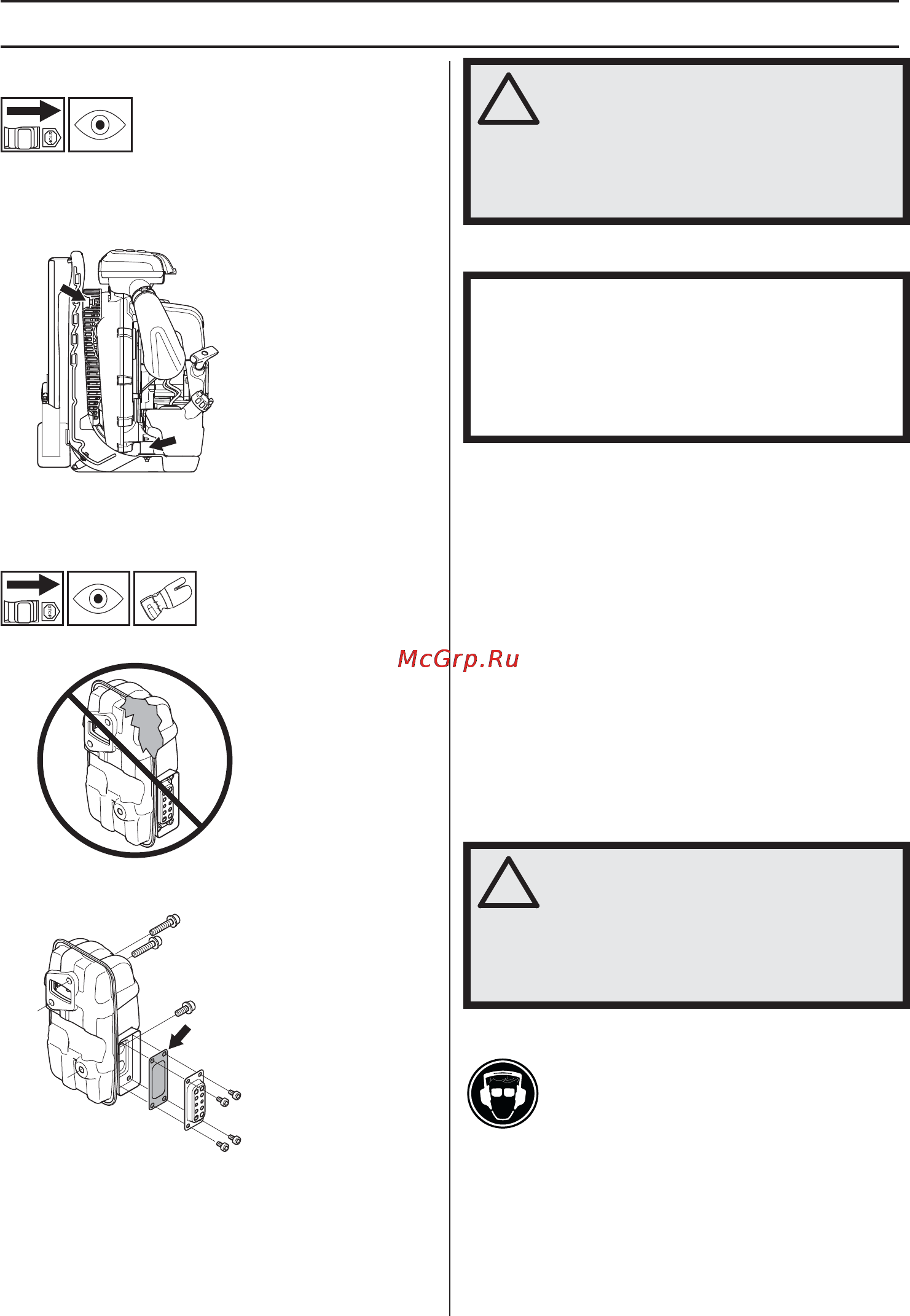 Husqvarna 580BTS [46/458] Generelle arbejdsinstruktioner