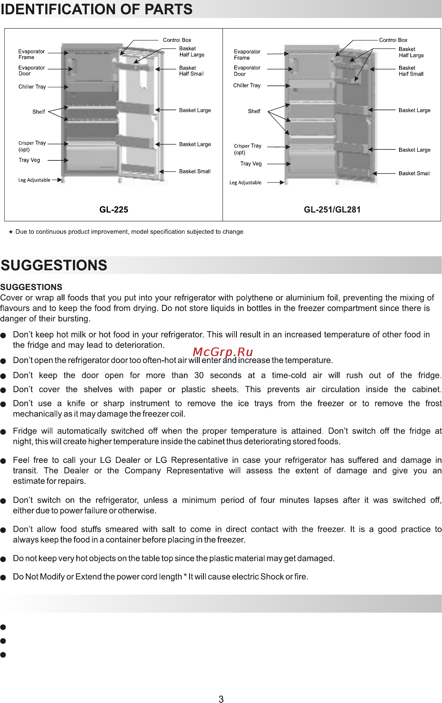 LG GR-225OM.DSWQKZH [3/5] Page 3