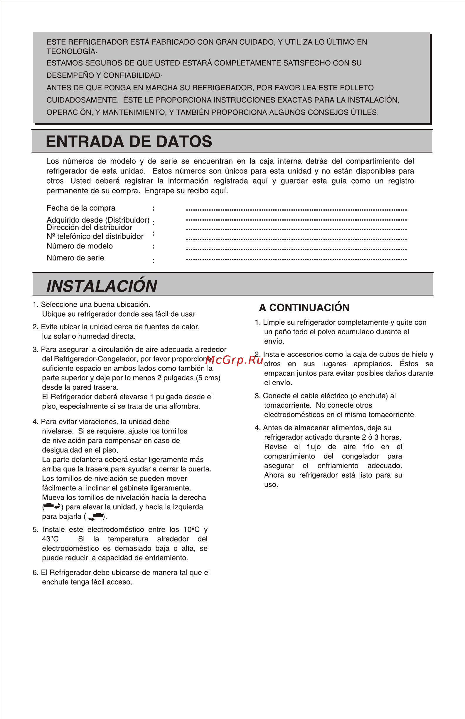 LG GR-3322W [16/44] Page 16