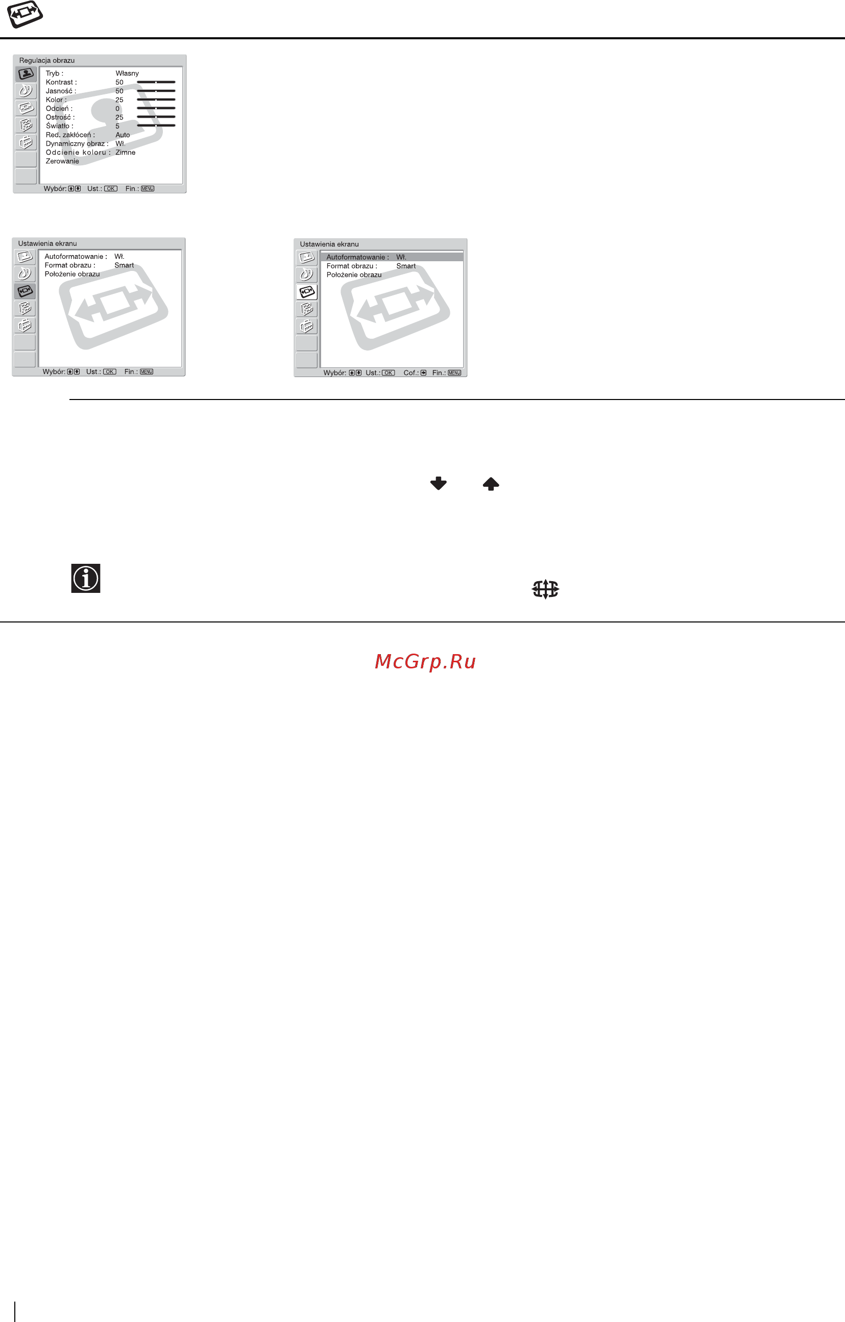 Sony VEGA KLV-L32M1 [104/132] Ustawienia ekranu