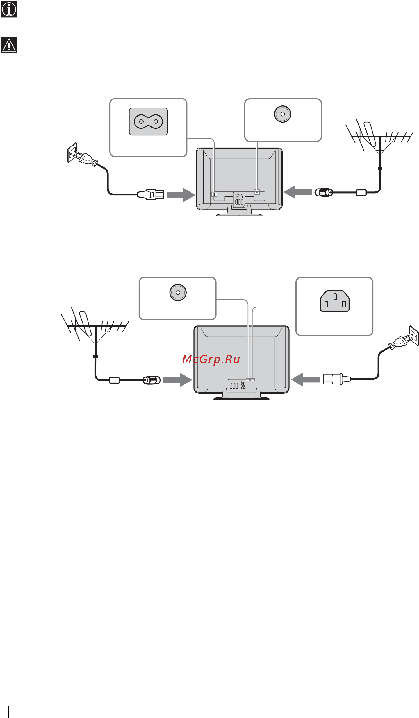 Sony VEGA KLV-L32M1 [94/132] Podłączanie anteny i magnetowidu