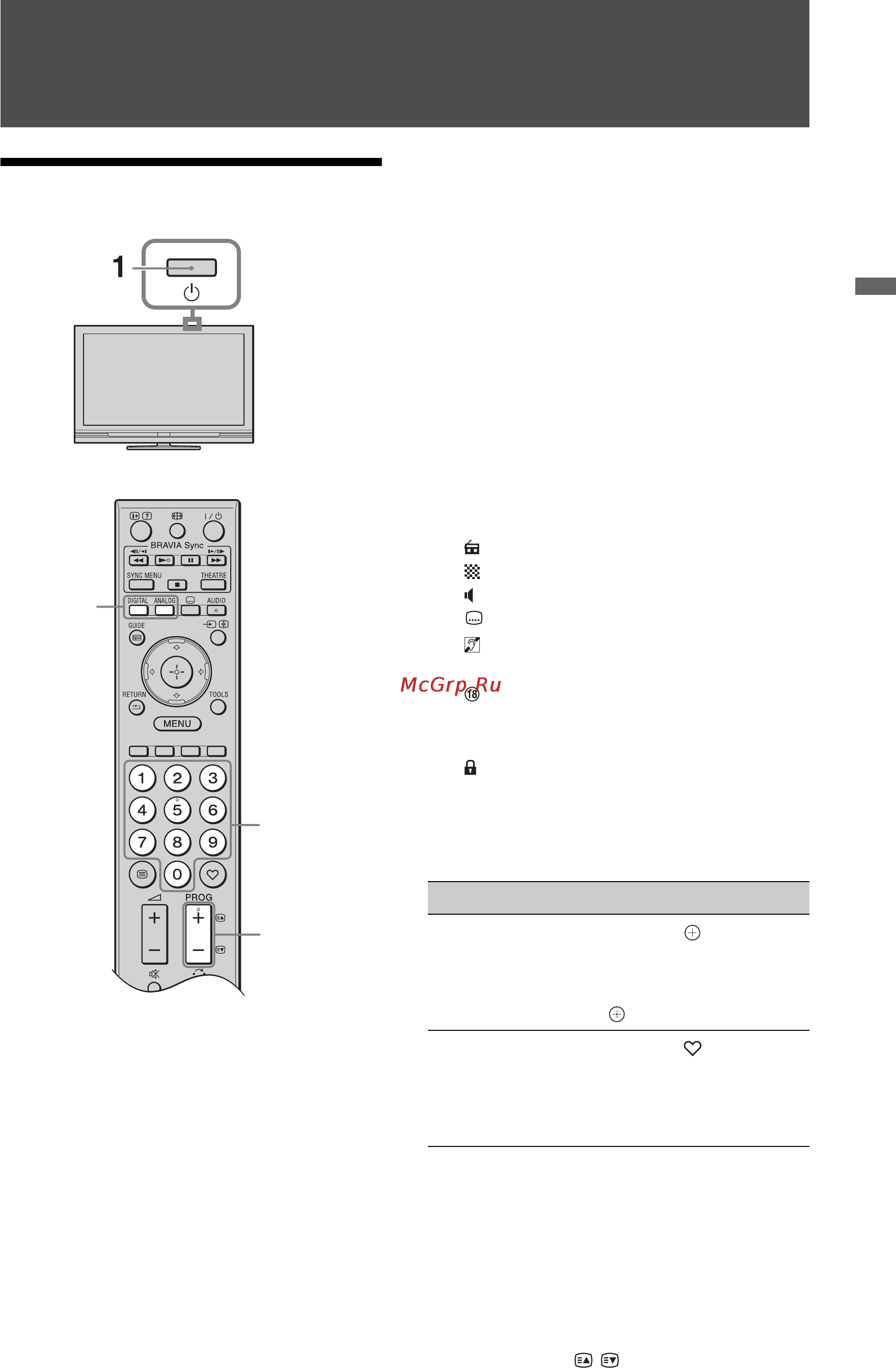 Sony BRAVIA KDL-40S4010 [207/280] Odbiór audycji telewizyjnych
