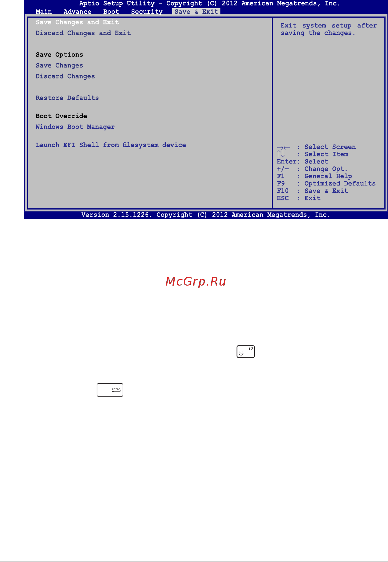 Asus U38DT-R3001H [68/96] Save exit