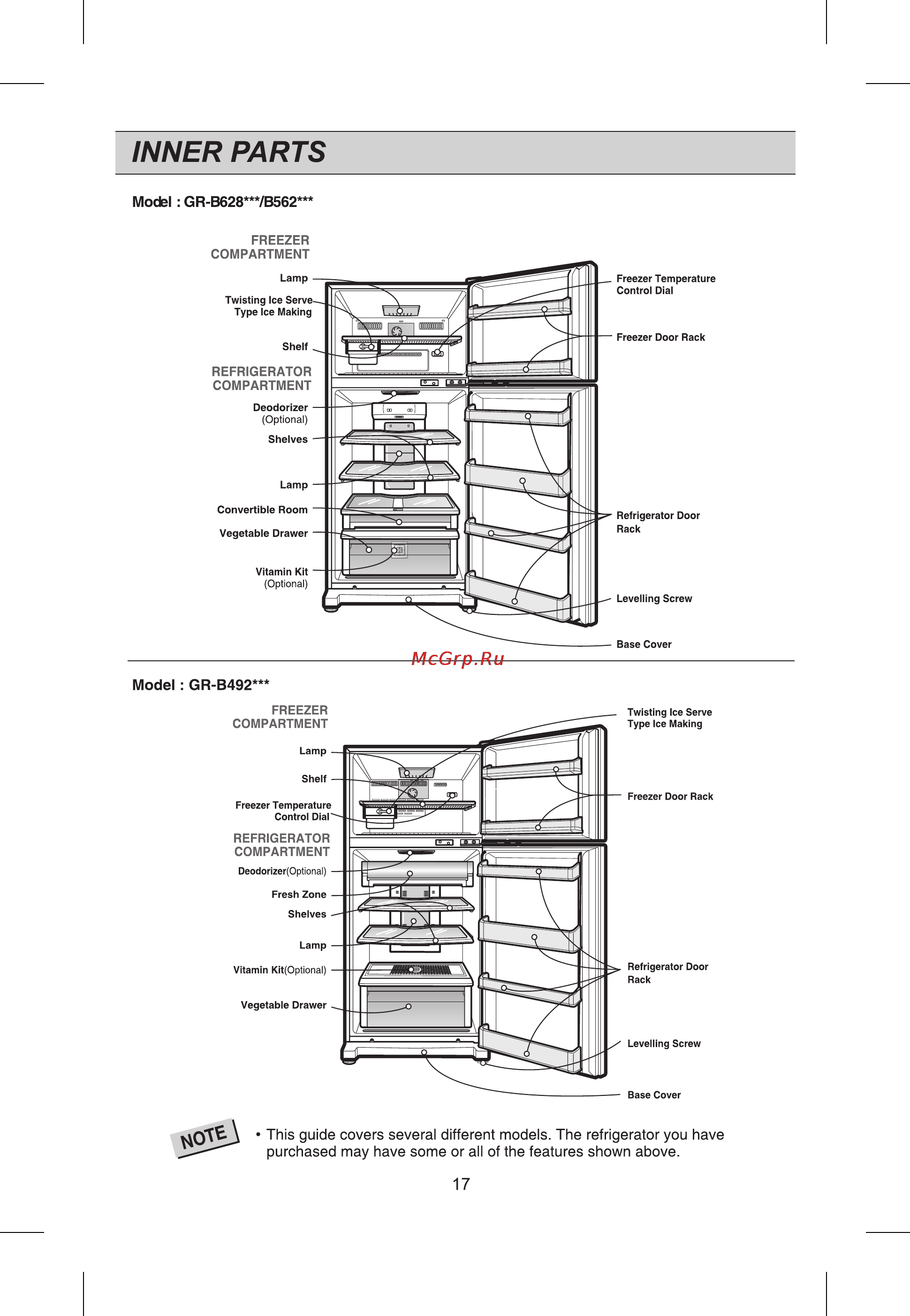 LG GR-M562YVQ [18/26] Inner parts