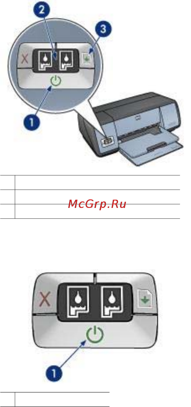 HP DeskJet 5743 [91/106] Мигает индикатор возобновления печати