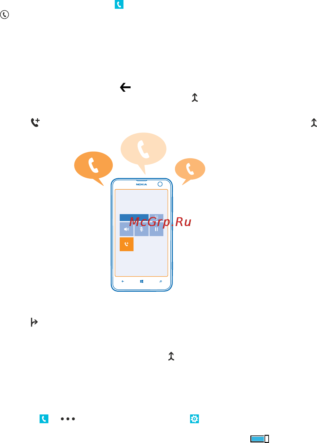 Nokia Lumia 625 Orange (RM-941) [47/127] Вызов последнего набранного номера