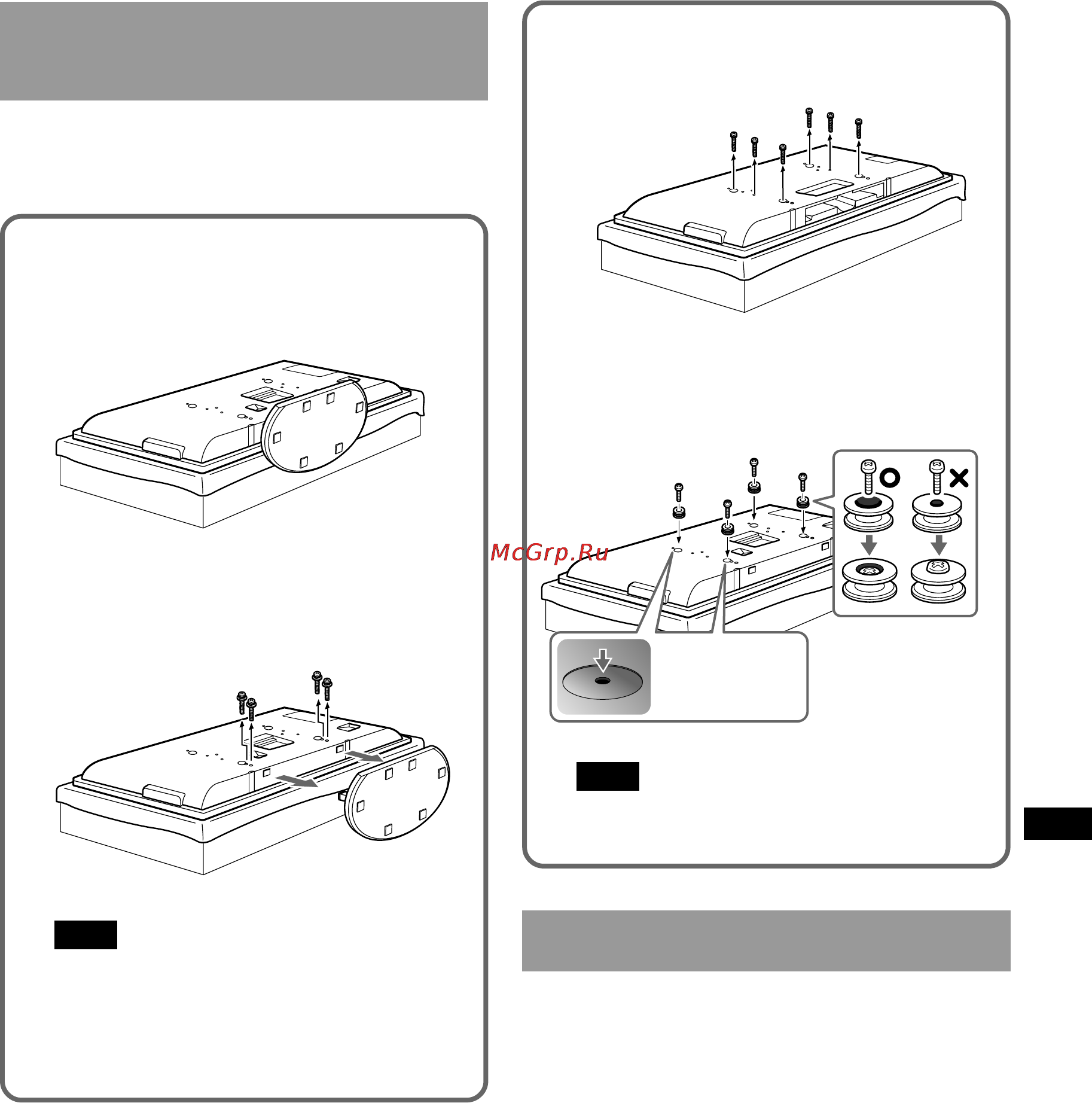Sony BRAVIA KDL-V40A11E [19/32] Förberedelser inför installation av bildskärmen