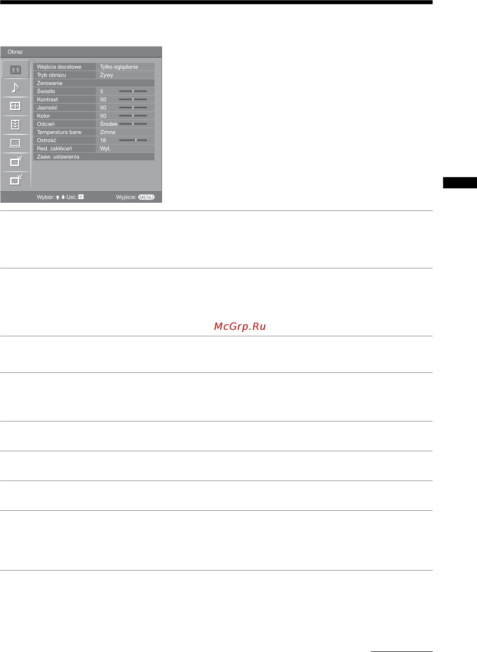 Sony BRAVIA KDL-46S2510 [107/131] Menu obrazu