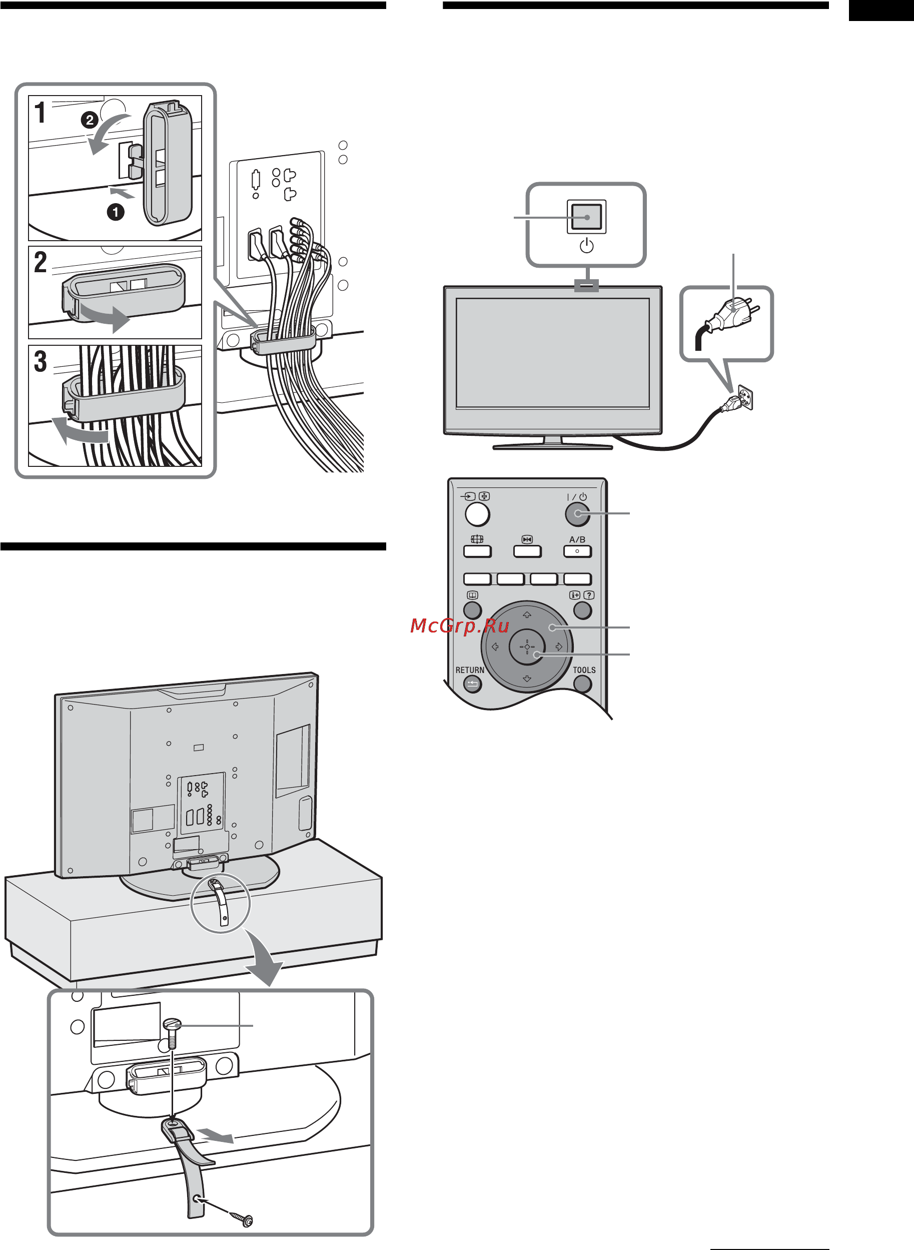 Sony BRAVIA KDL-46S2510 [5/131] Selecting the language and country region
