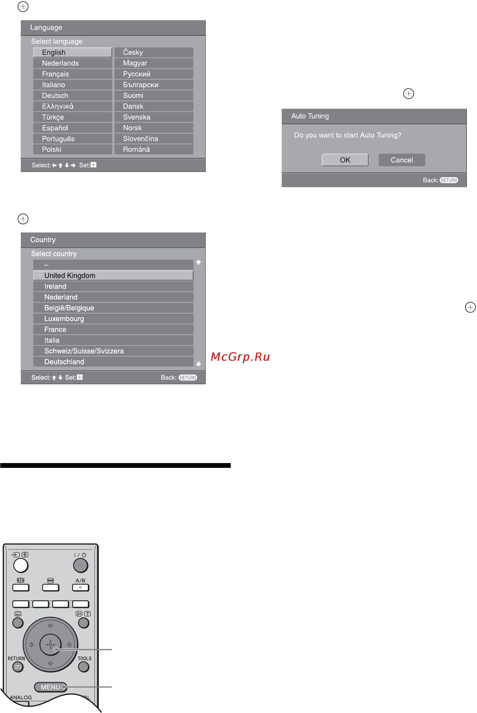 Sony BRAVIA KDL-40S2510 [6/131] Auto tuning the tv