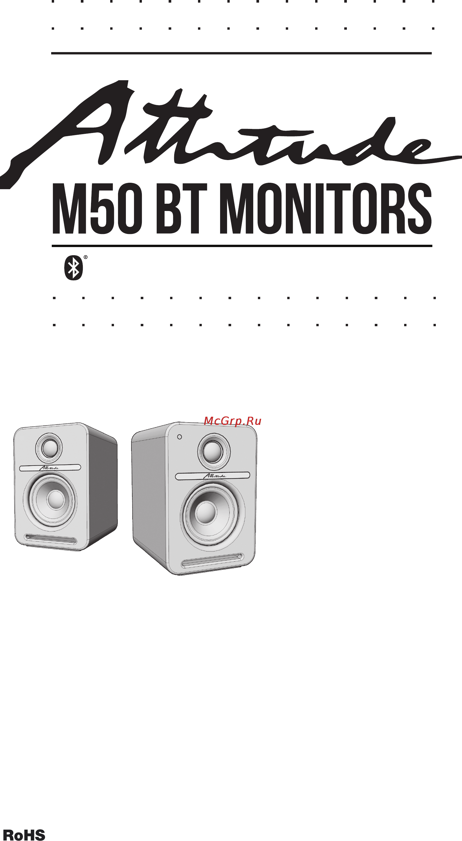 Attitude M50 BT Monitors Инструкция по эксплуатации онлайн