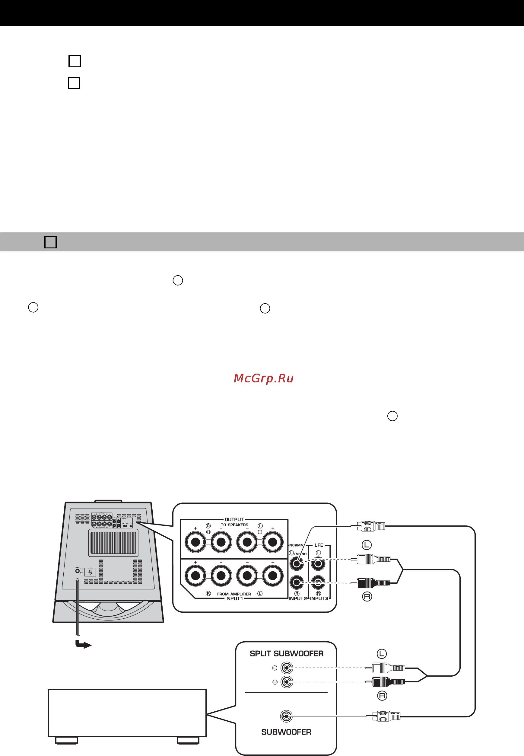Yamaha NS-SW700 Piano White [10/148] Choose pages 6 7 if your amplifier has line output pin jack terminal s
