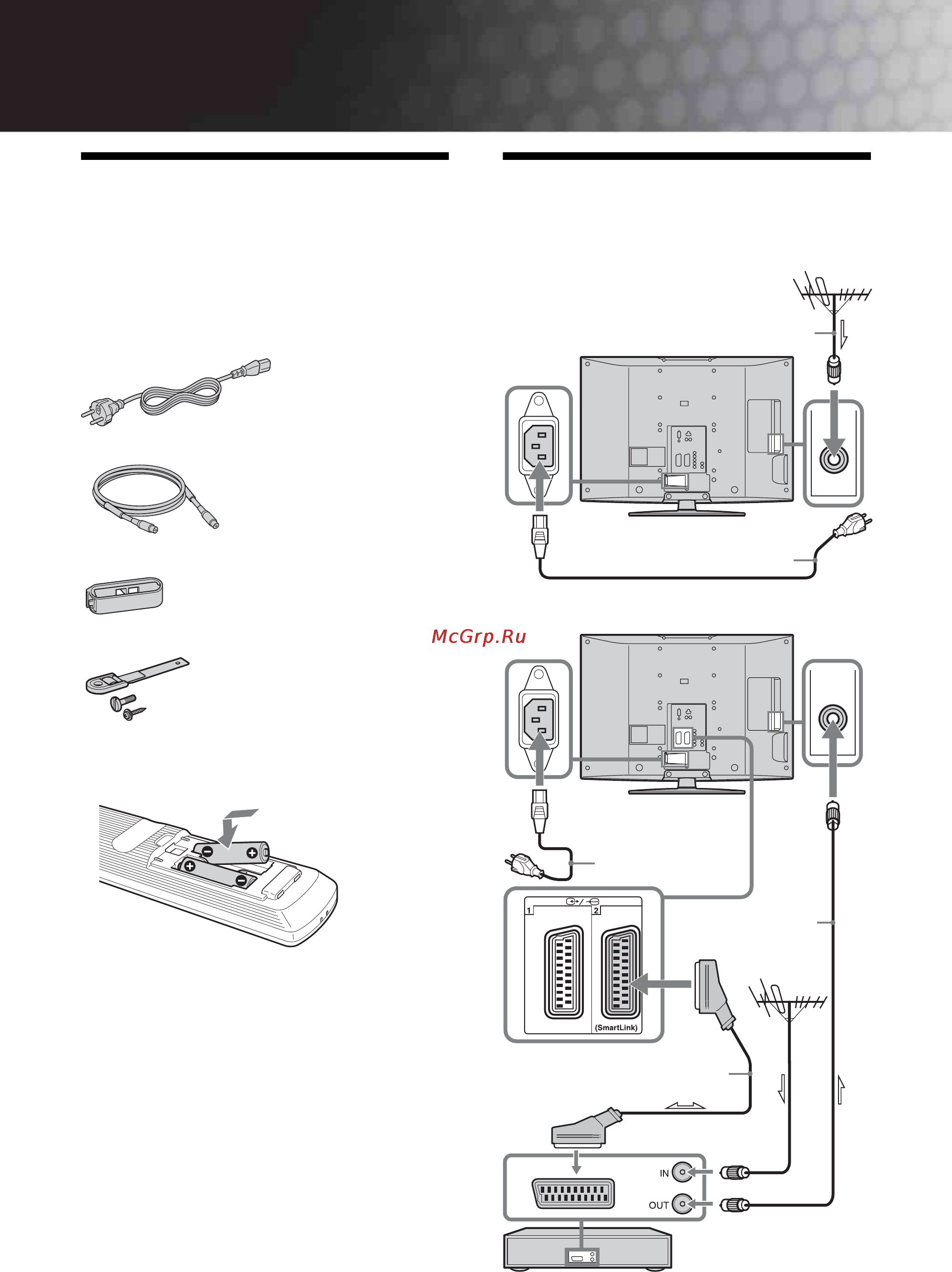 Sony BRAVIA KDL-46S2010 [44/131] Руководство по вводу в эксплуатацию