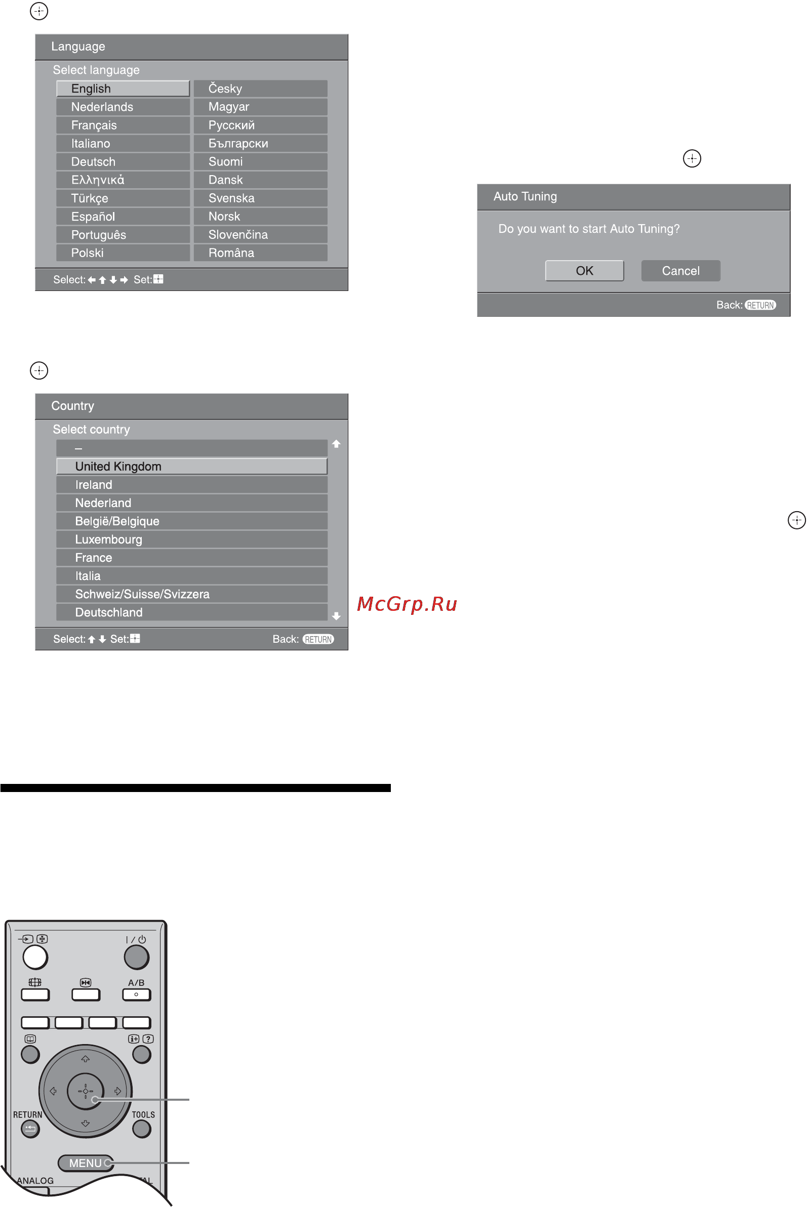 Sony BRAVIA KDL-40S2000 [6/131] Auto tuning the tv