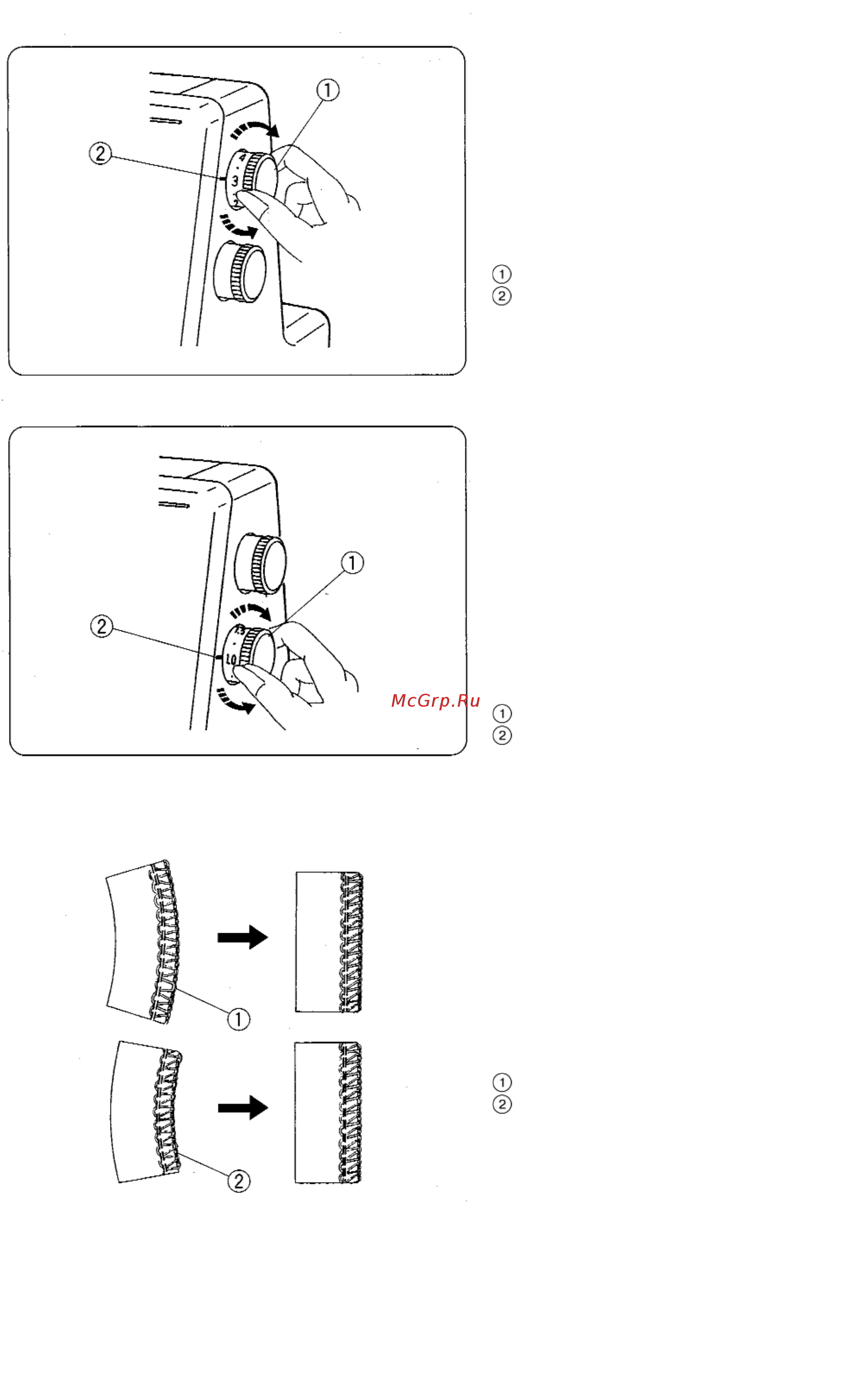 Janome MYLOCK 205D [11/42] Как отрегулировать